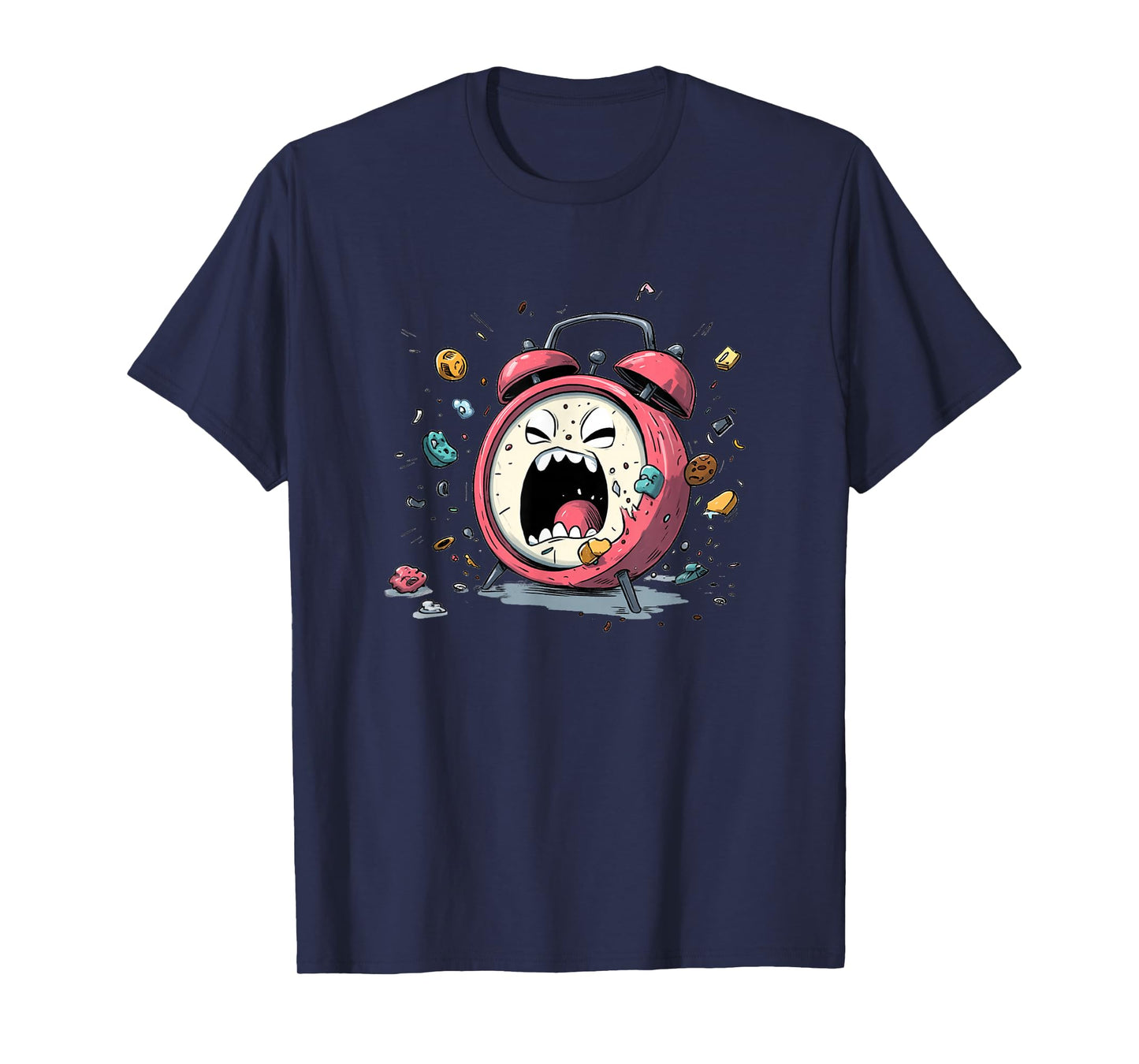 Funny Alarm Clock Graphic for Freaking Out Boys and Girls T-Shirt
