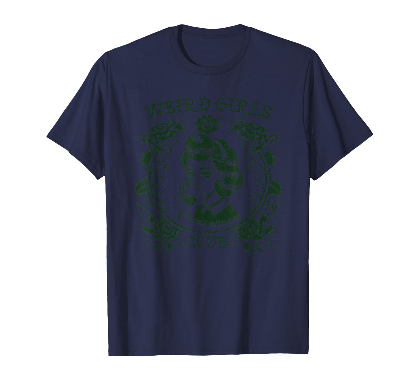 Weird Girls Club Retro Gothic Floral Alt Girl T-Shirt
