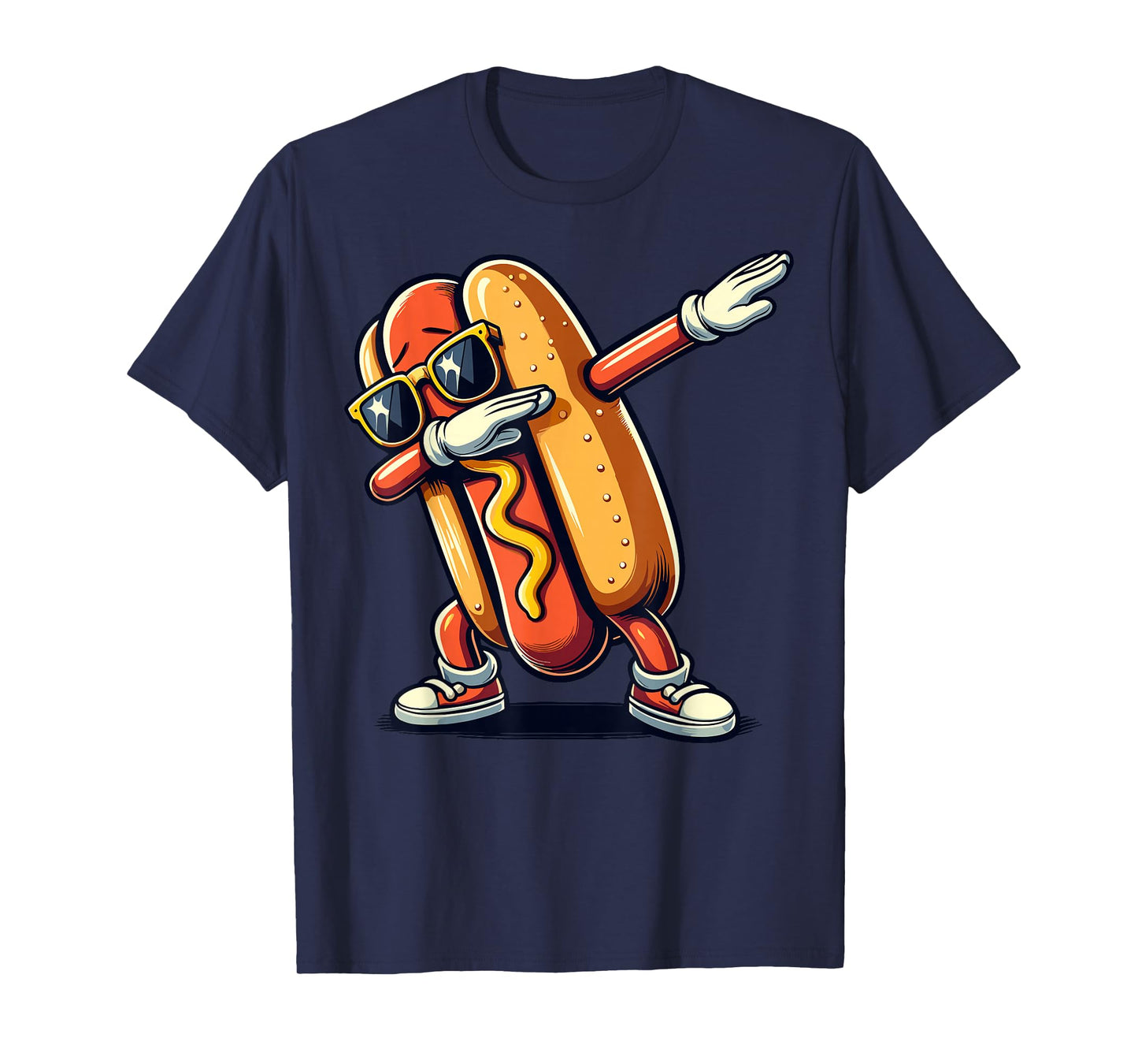 Cool Hot dog Dabbing Funny Fast Food Hotdog Lovers Toddler T-Shirt