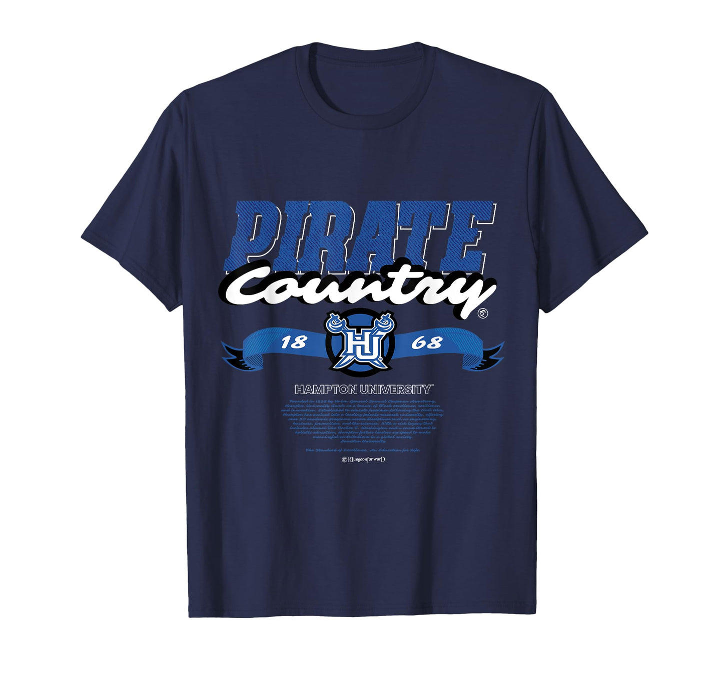Hampton University - Pirate Country - Yard HBCU T-Shirt