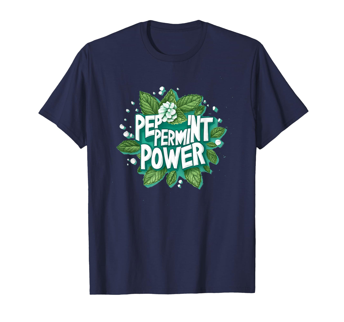 Funny Peppermint Power Emblem Costume T-Shirt