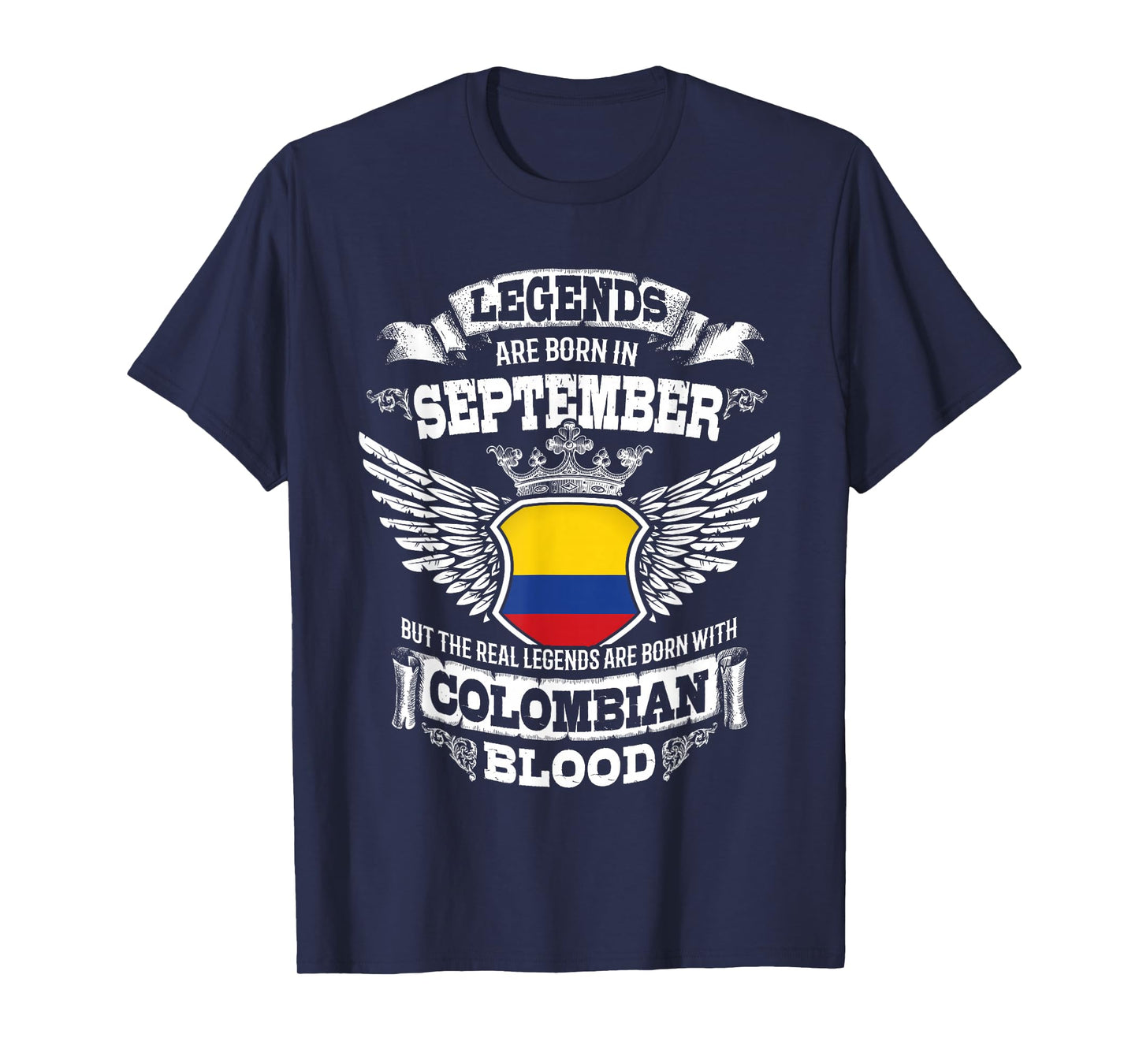 Colombia Colombian Flag Colombians Birthday September Gift T-Shirt