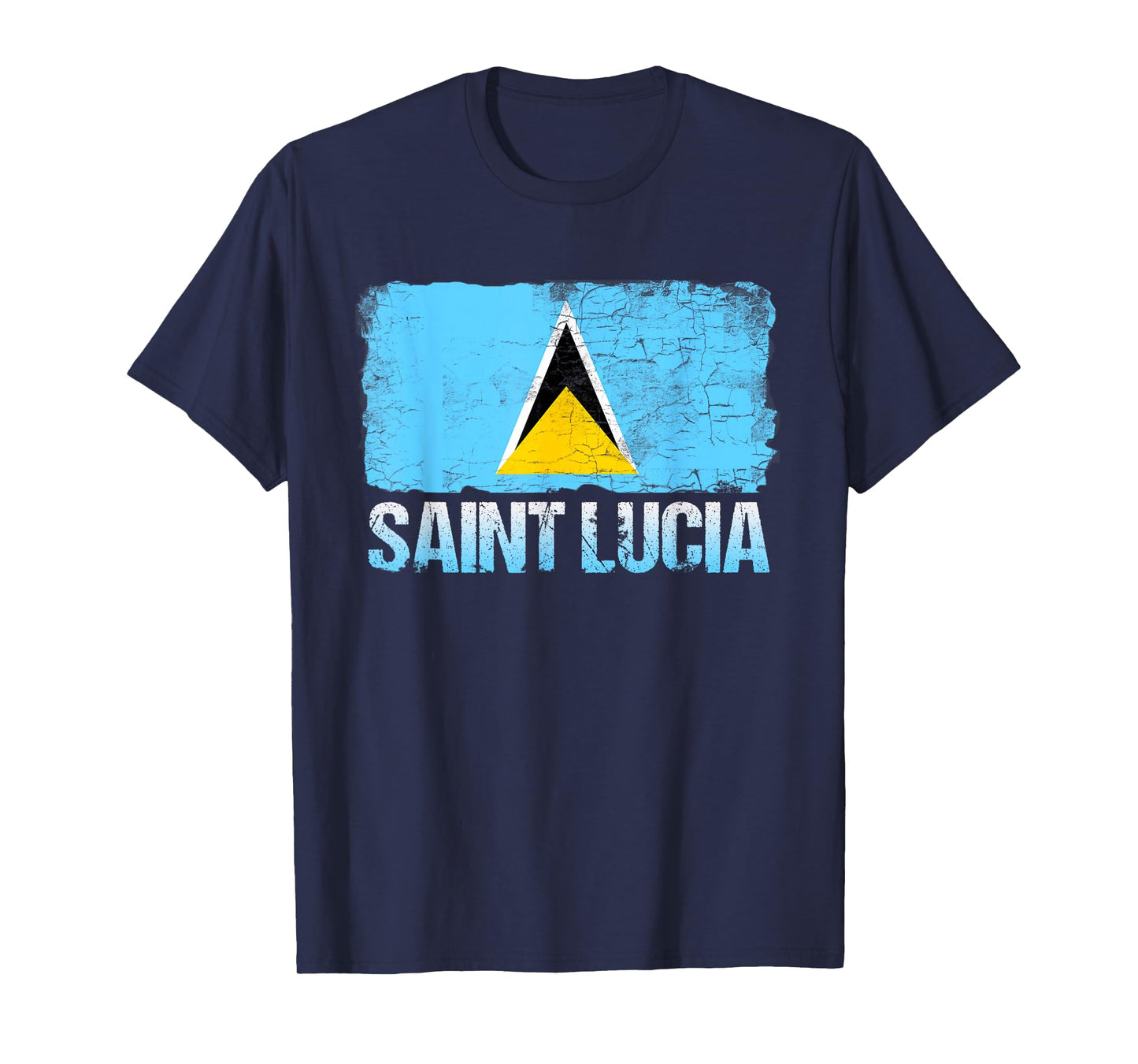 Saint Lucia Flag T-Shirt-Saint Lucian Flag Gift T-Shirt