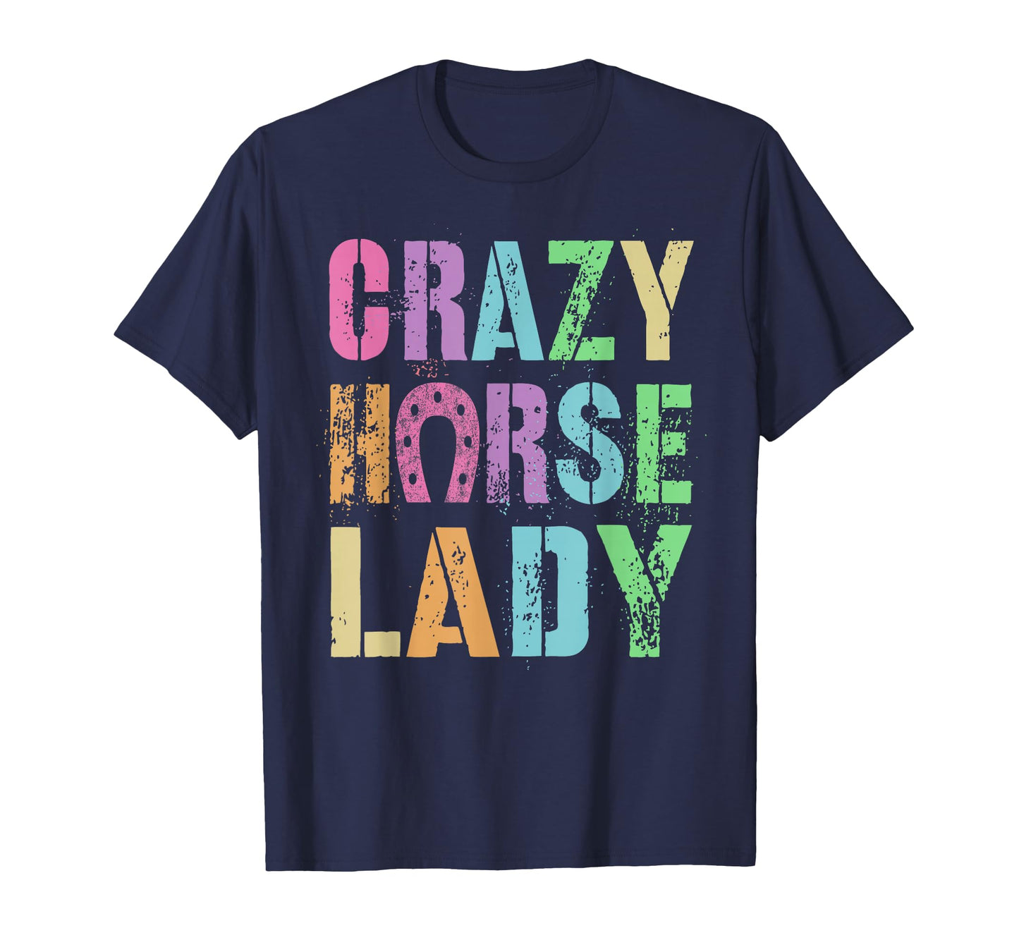 Vintage Crazy Horse Lady Equestrian Squad Pony Gallop Vibes T-Shirt