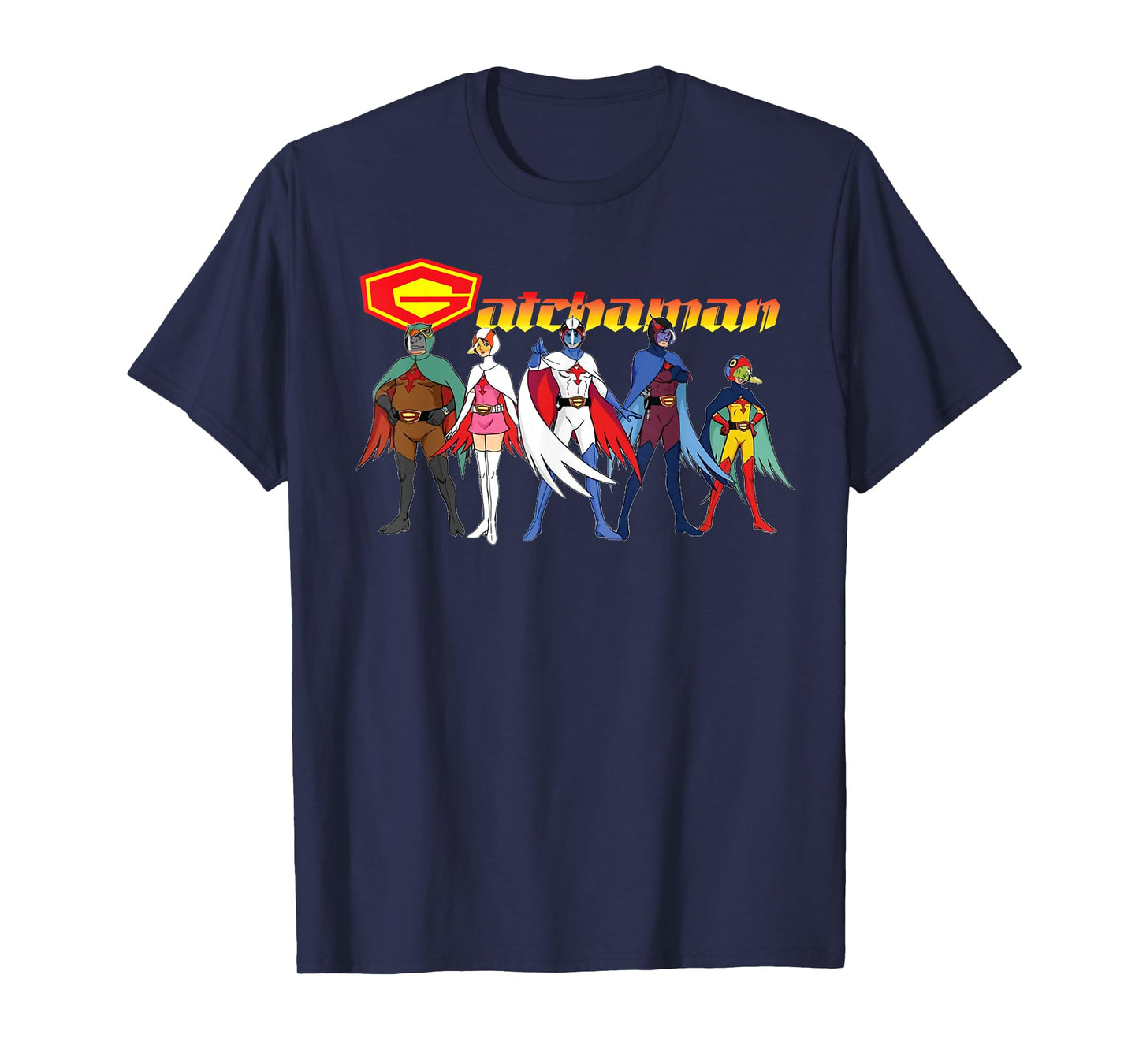 Gatchaman Battle of The Planets Retro Graphic T-Shirt