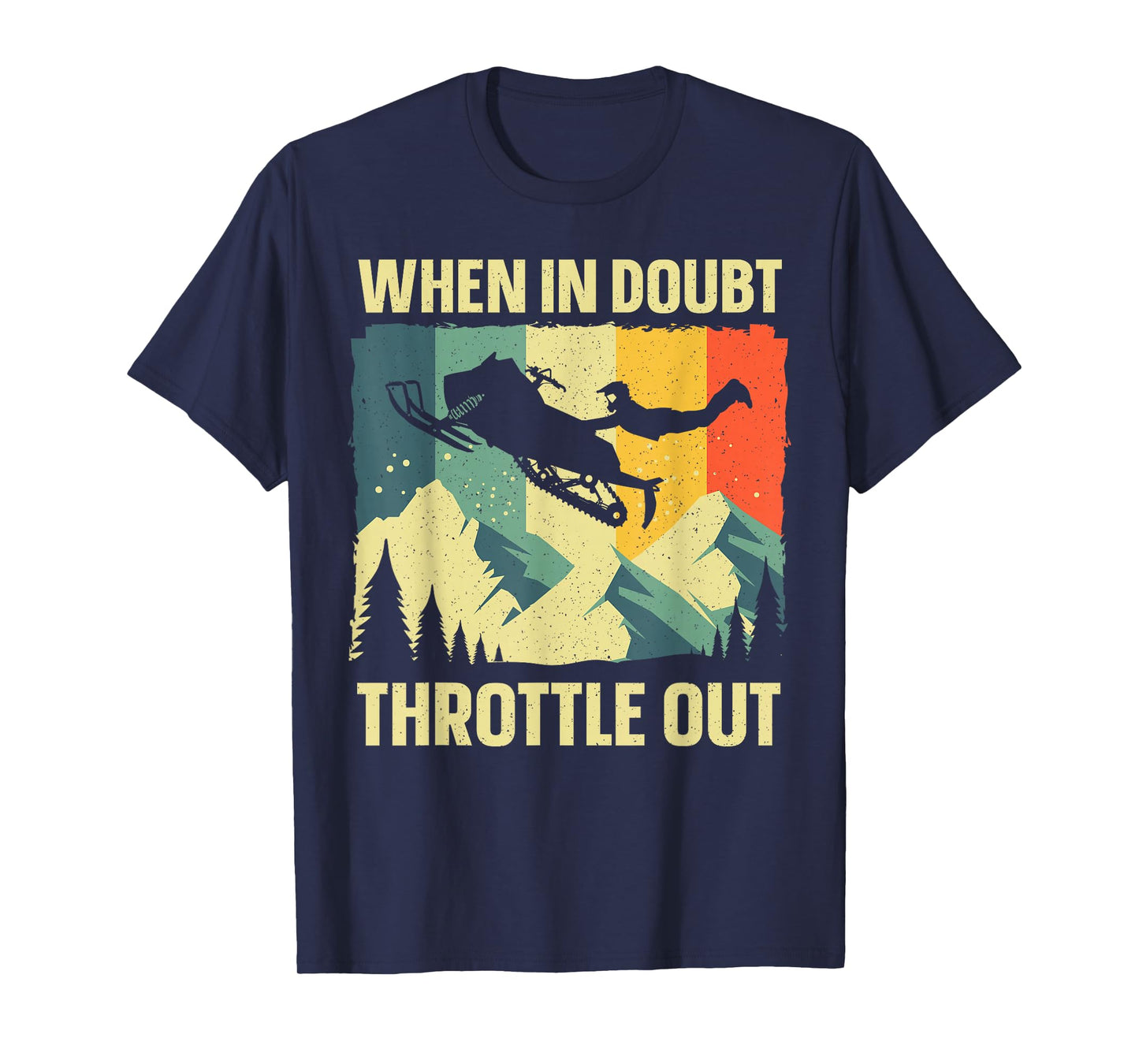 Cool Snowmobile Art For Men Women Kids Snowmobile Lovers T-Shirt