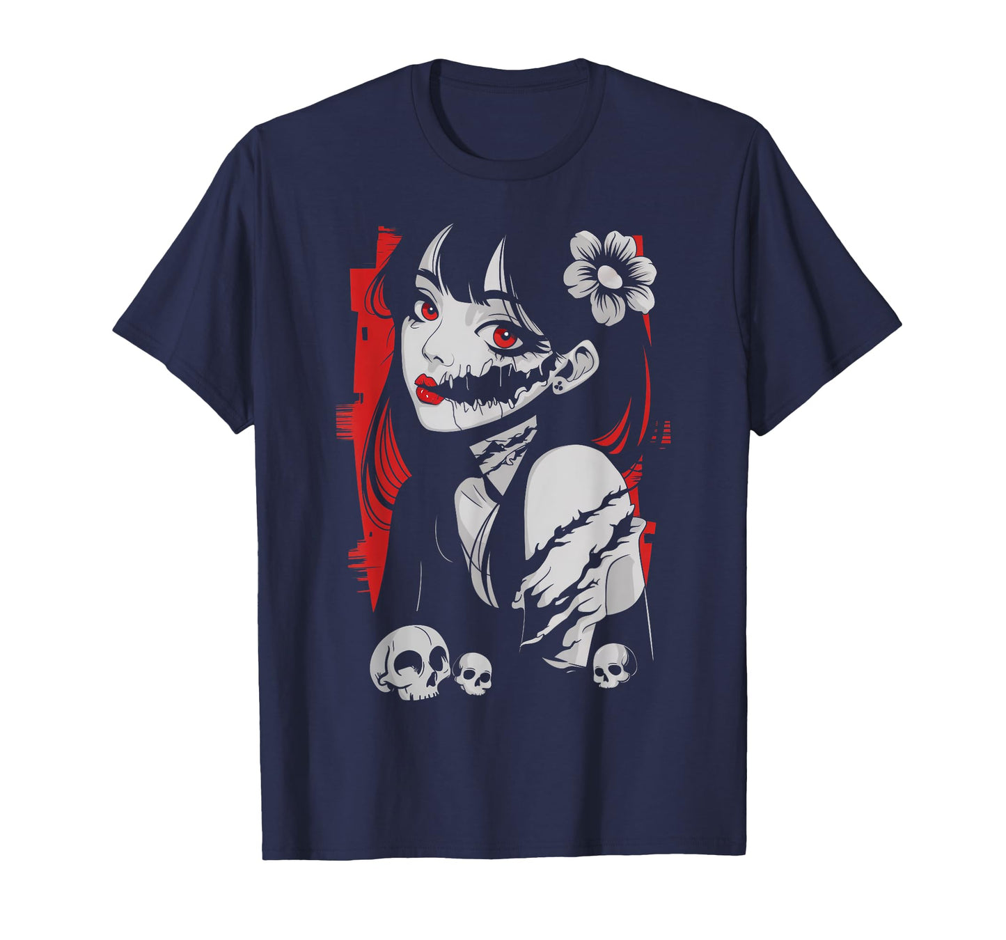 Horror Anime Manga Japan Kawaii Goth Gifts For Men Women Kid T-Shirt