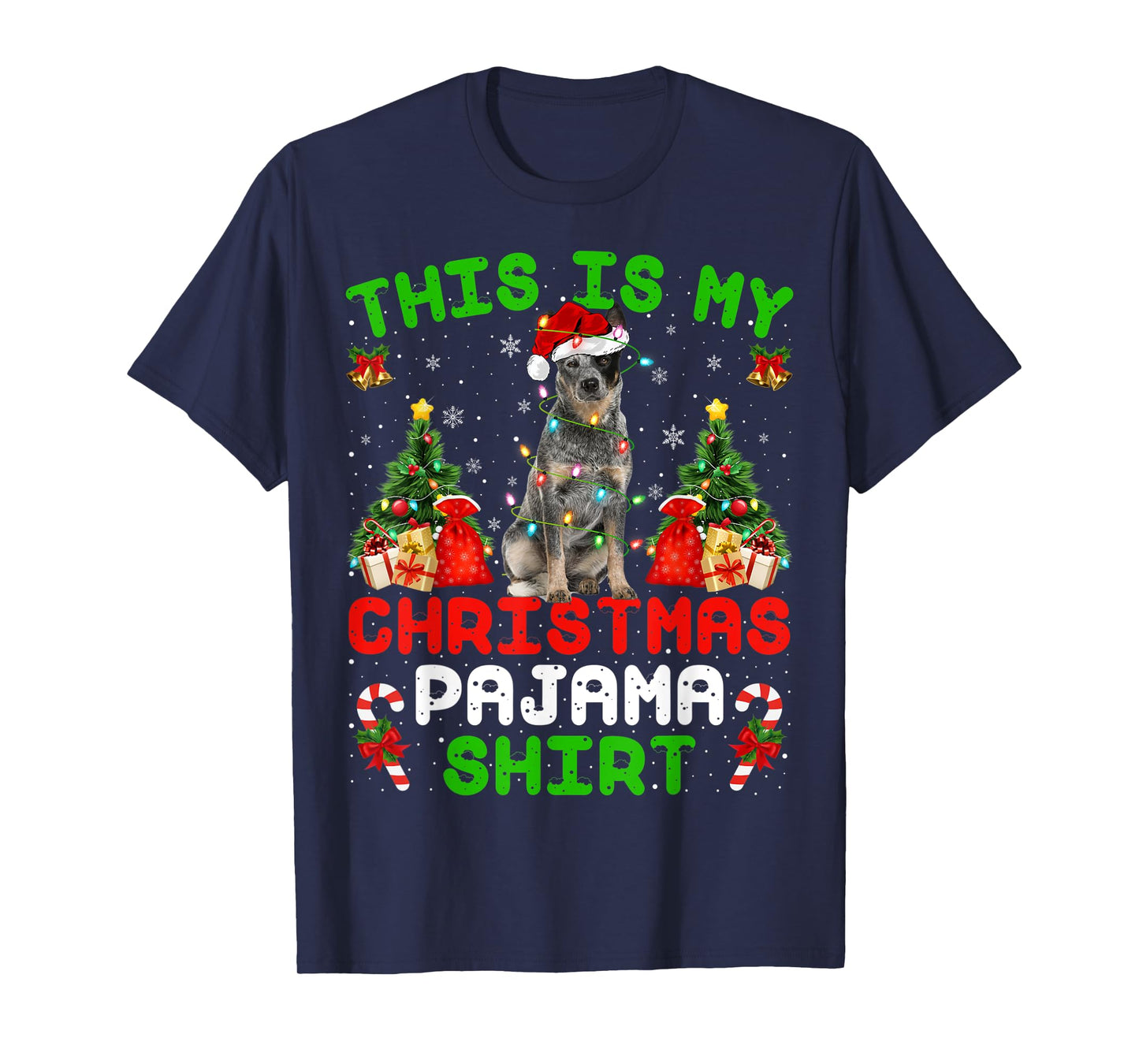 This Is My Christmas Pajama Shirt Blue Heeler Dog Christmas T-Shirt