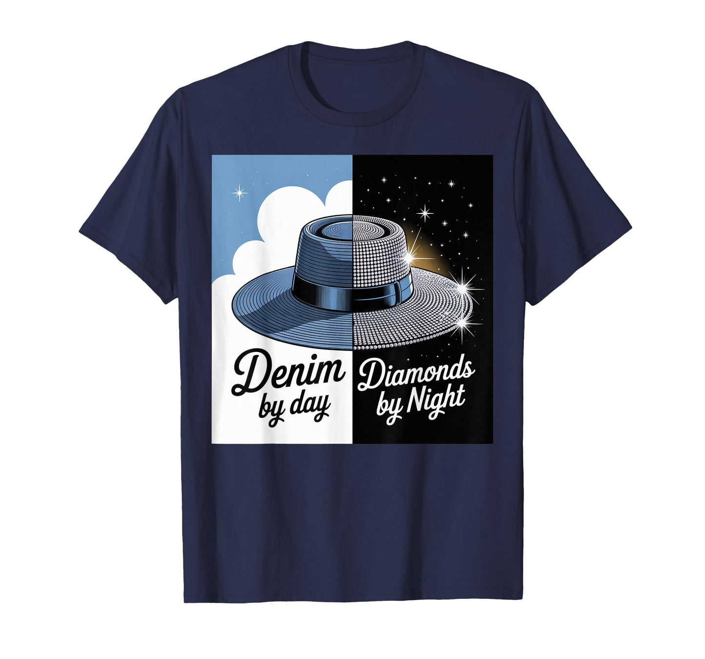 Denim by Day Diamonds by Night For Women's Denim Diamonds T-Shirt