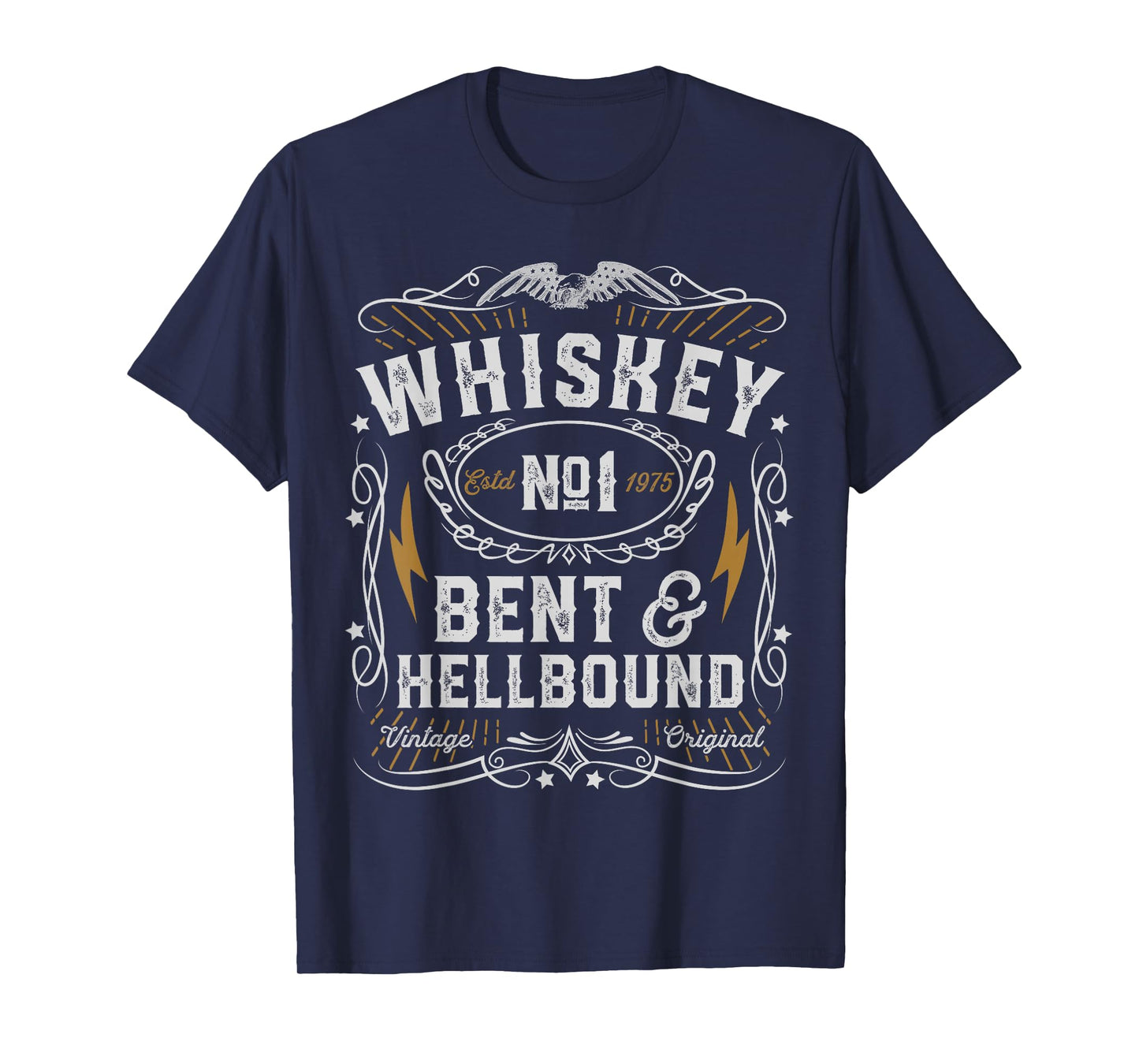 Whiskey Bent And Hellbound Country Music Biker Bourbon Gift T-Shirt