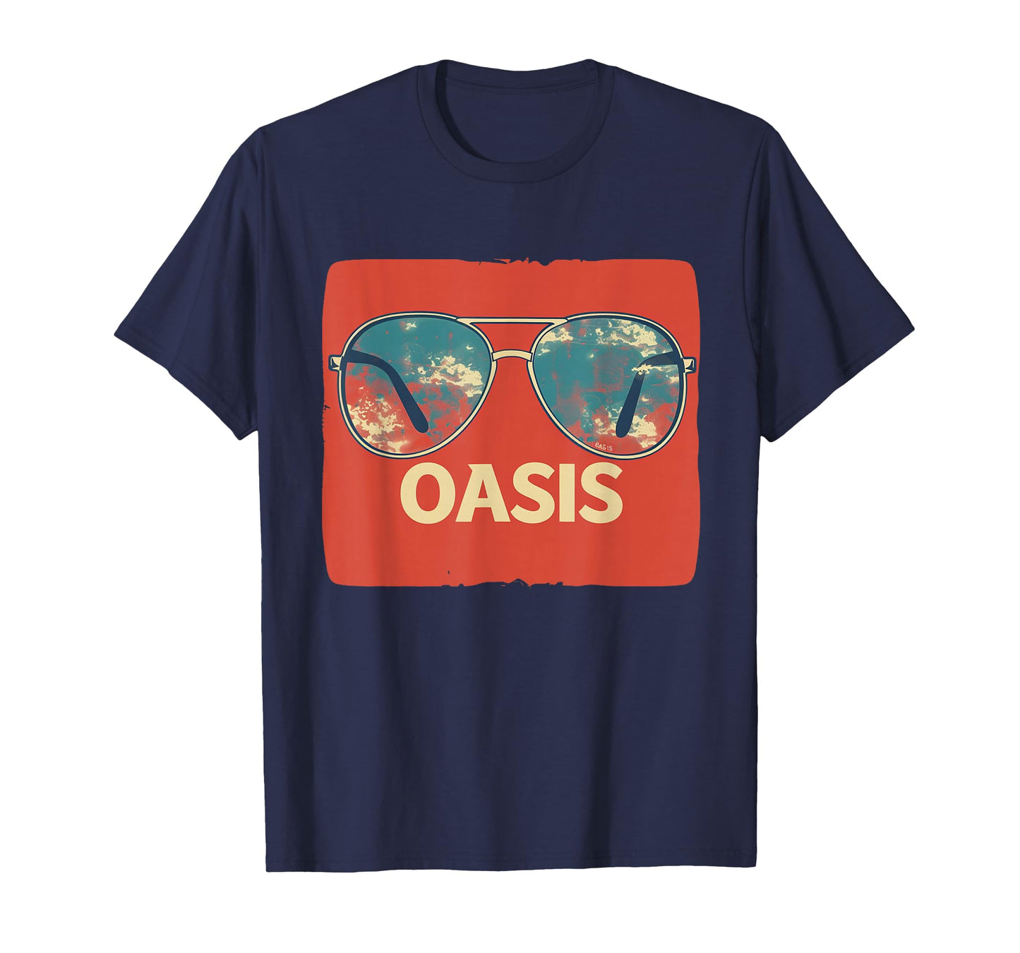 Vacation Sunglasses with cool Oasis Statement T-Shirt