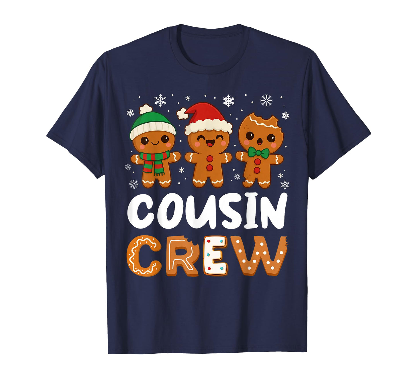 Cousin Crew Christmas 2025 Cookie Kids Boy Girl Family Match T-Shirt