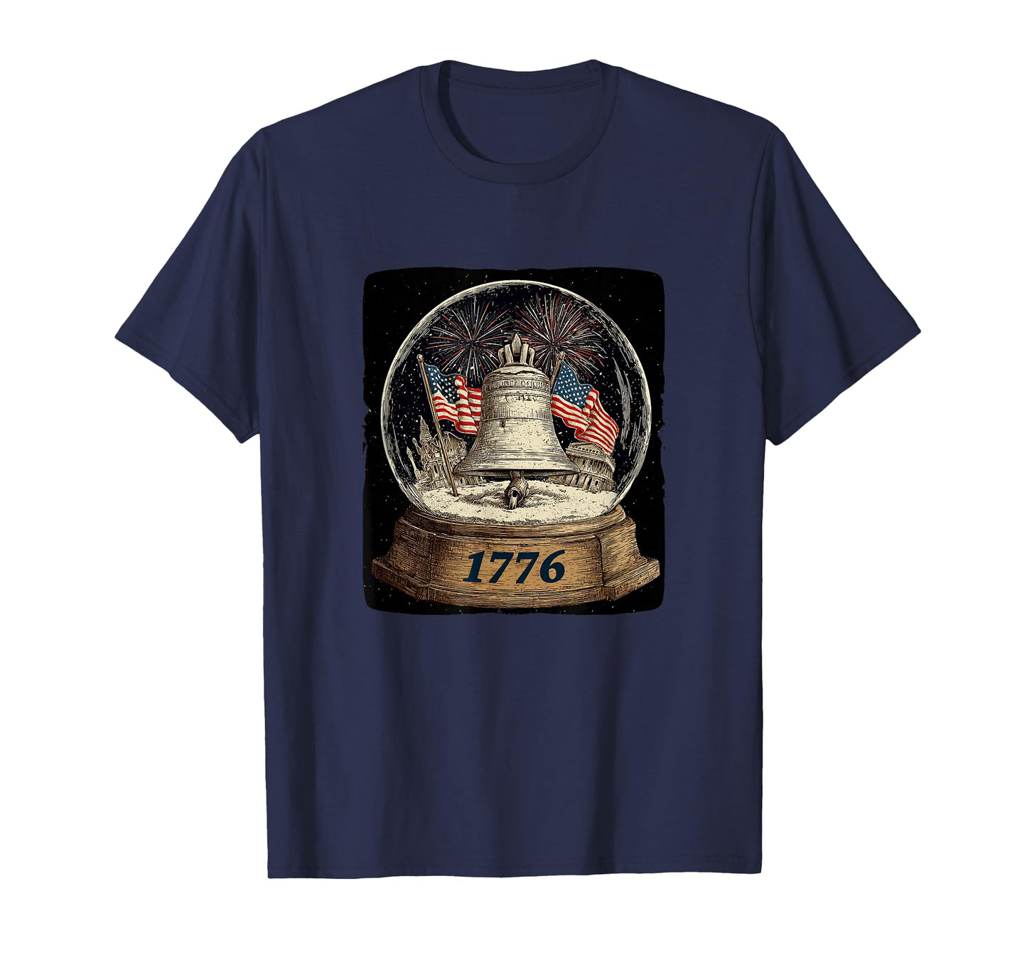Great Snow Globe in US Style for Boys and Girls T-Shirt