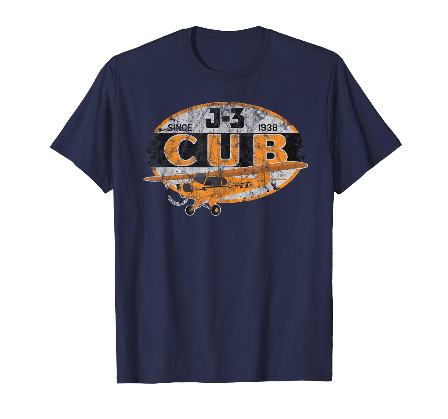 J-3 Cub "Since 1938" Classic Airplane Vintage Pilot T-Shirt