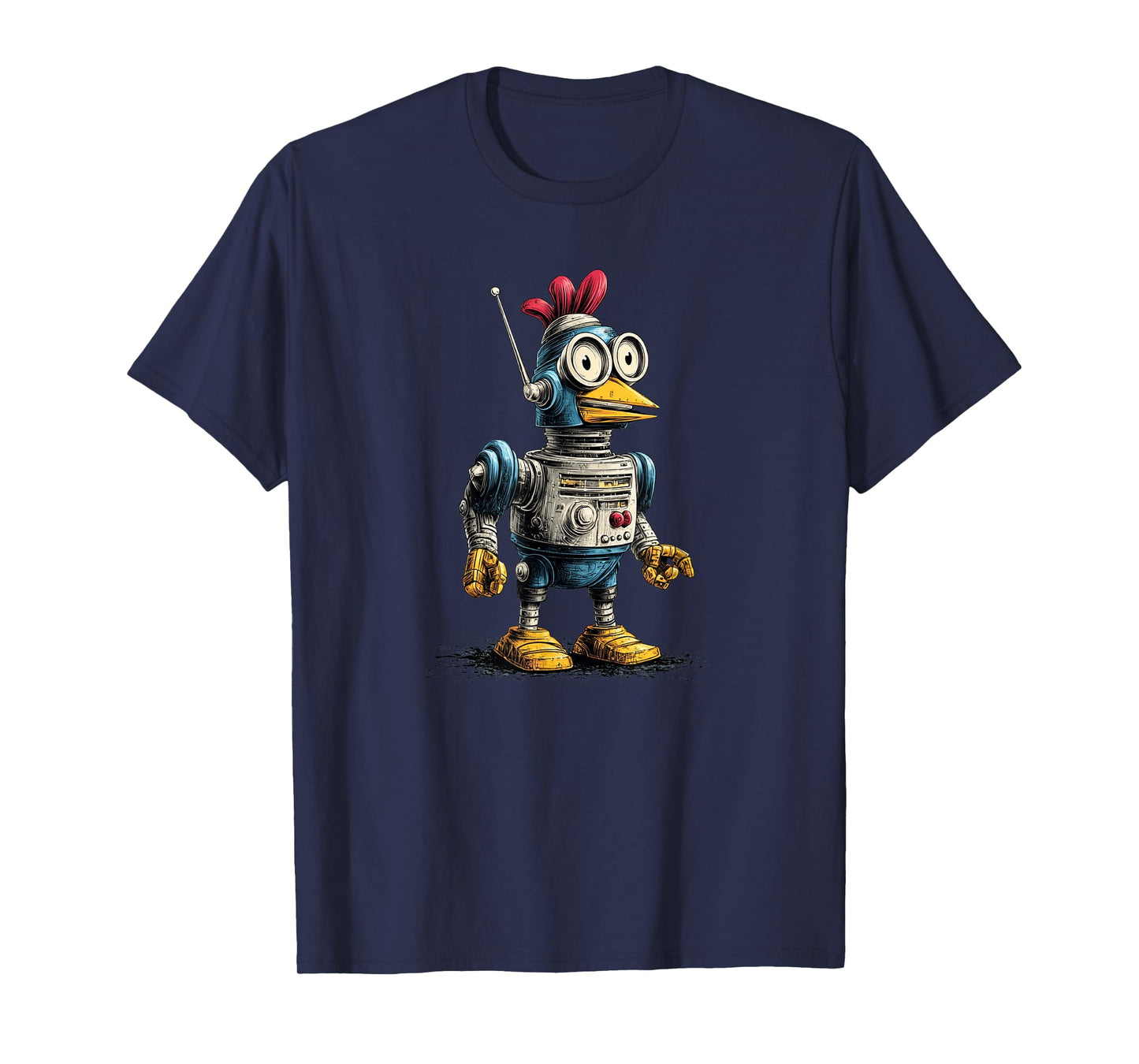 Nice Robot Farm Chicken Costume for Animals and Robots Fans T-Shirt