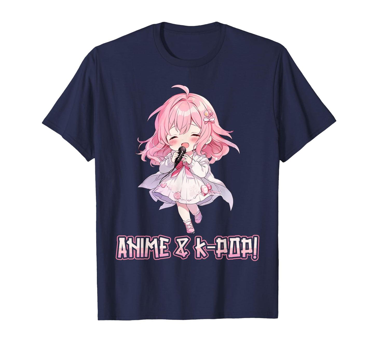 Anime and K-Pop Korean Pop Music Girl KPop Anime K-Pop Lover T-Shirt