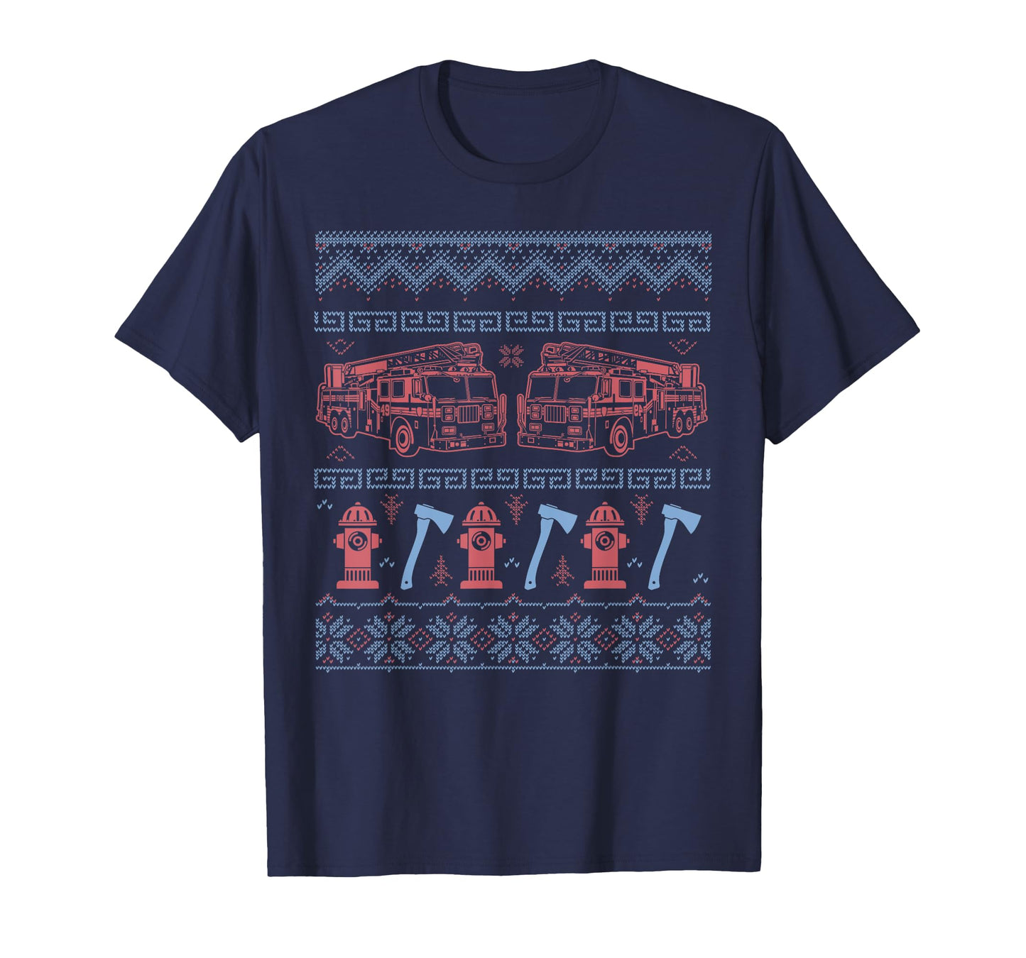 Ugly Firefighter Christmas Sweater T-Shirt