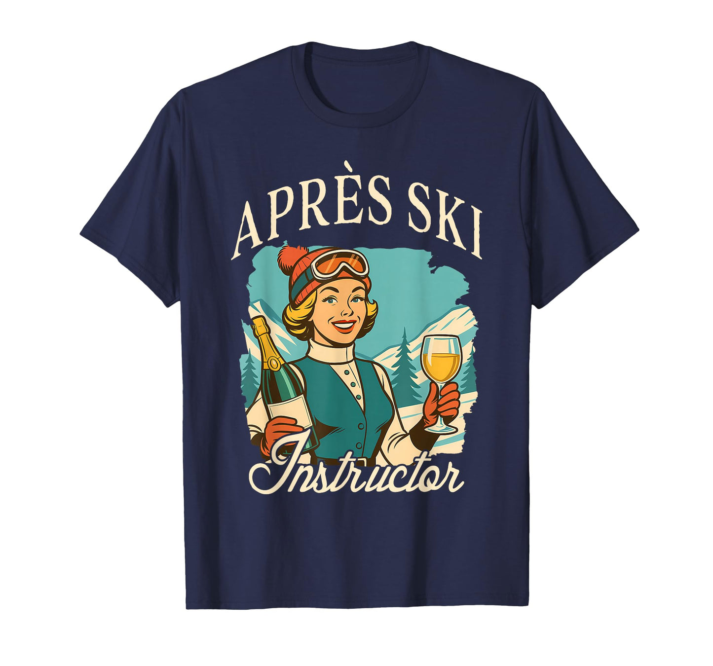 Skiing Lover Apres Ski Queen Ski Trip Apres Ski Instructor T-Shirt