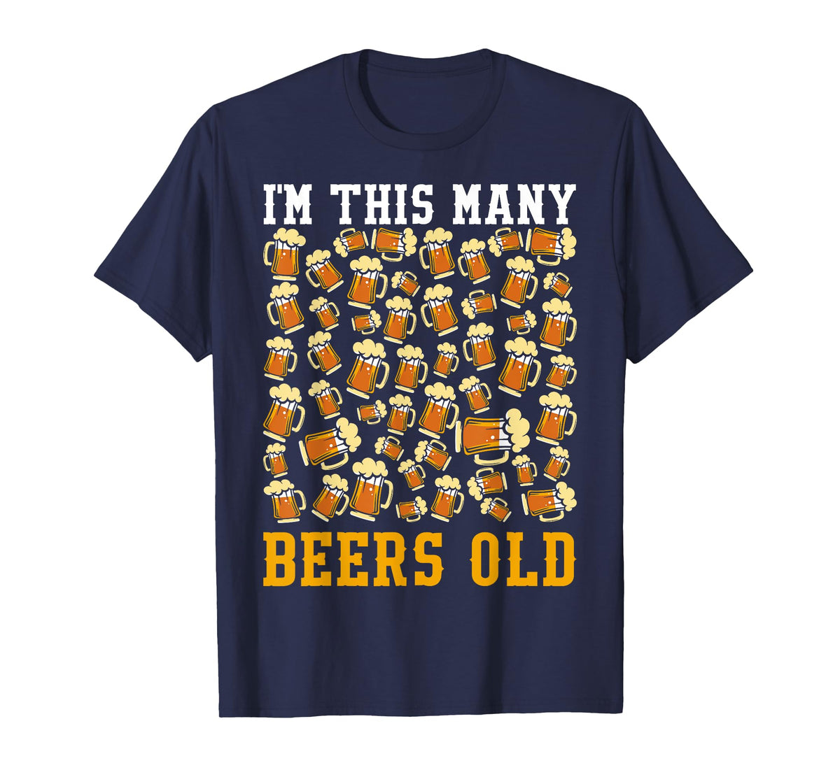 50 Year Old Birthday Gifts for Men Beer 50th Birthday Beer T-Shirt