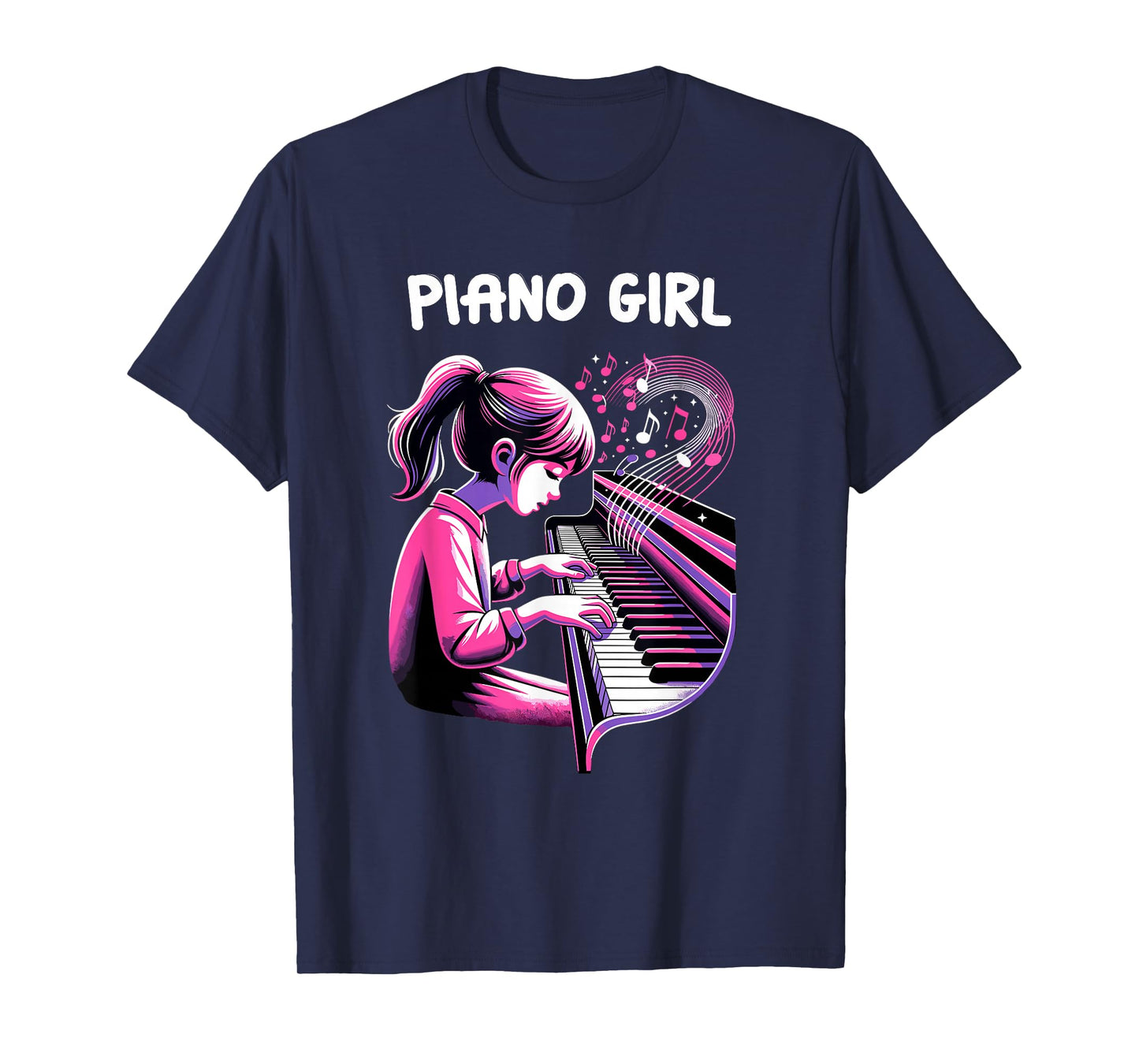 Cute Piano Girl Pianist Keyboard Musician Classical Music T-Shirt