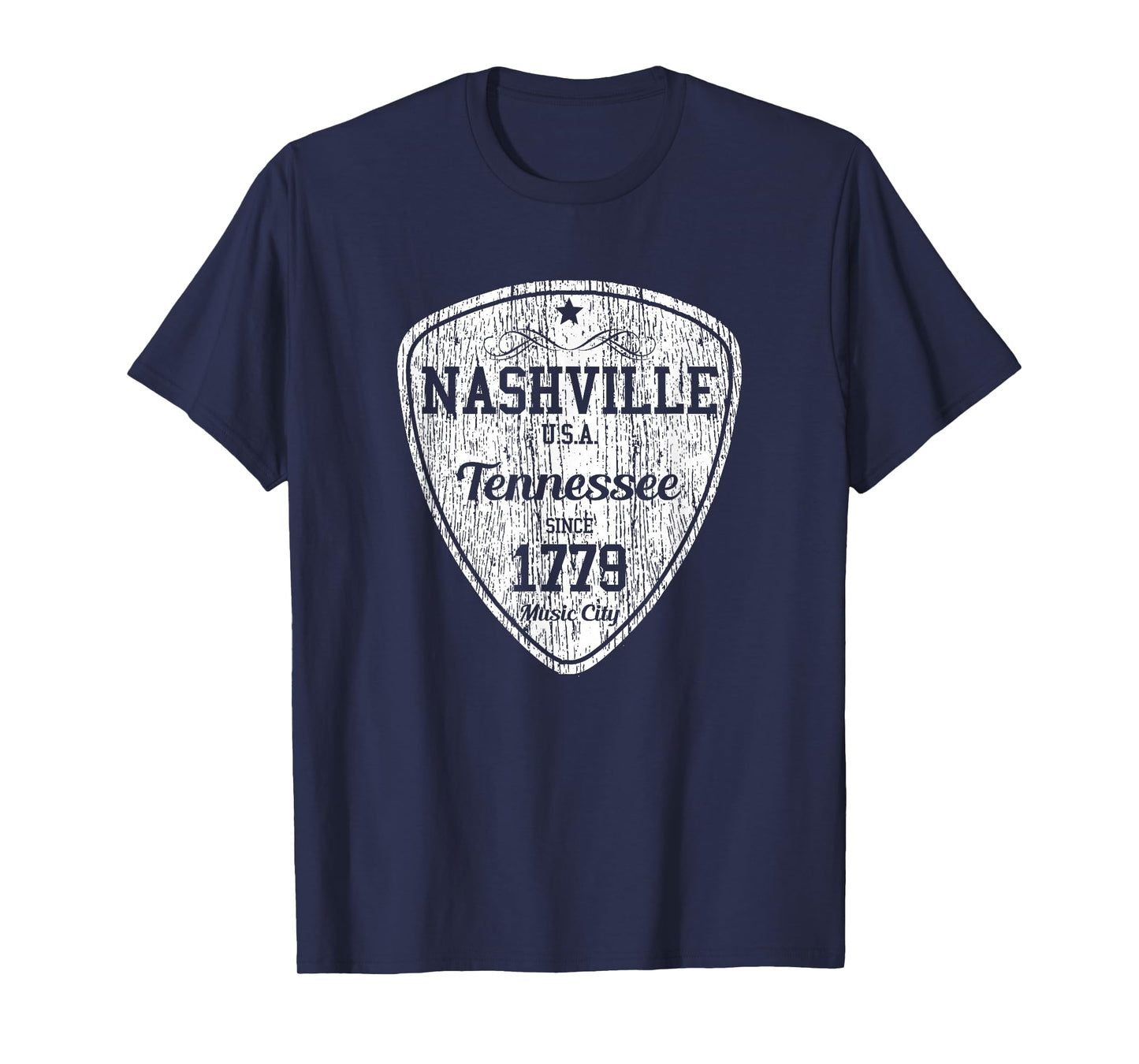Nashville Country Music City Guitar Pick Gift T-Shirt