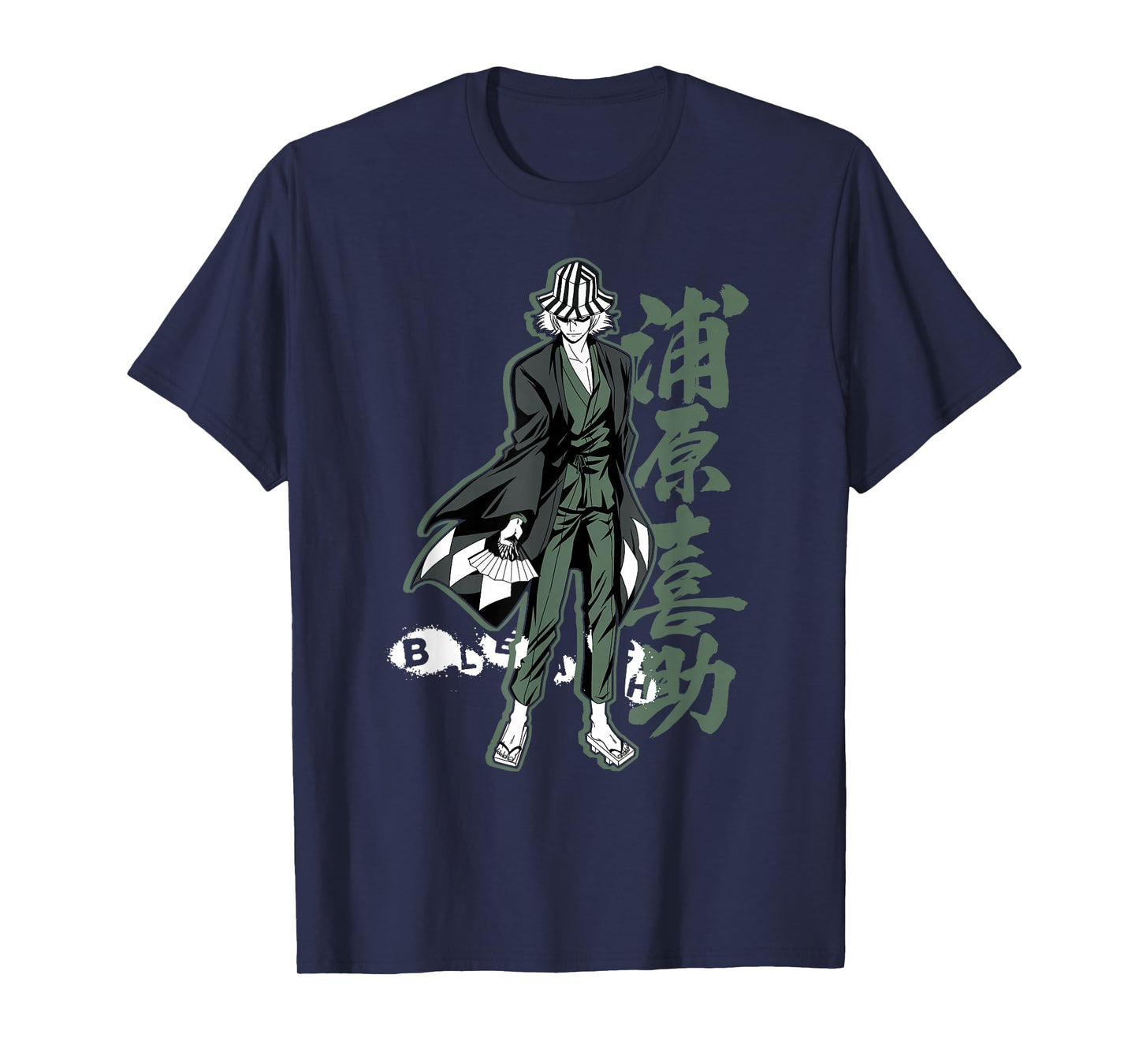 Bleach Kisuke with Vertical Kanji Anime T-Shirt