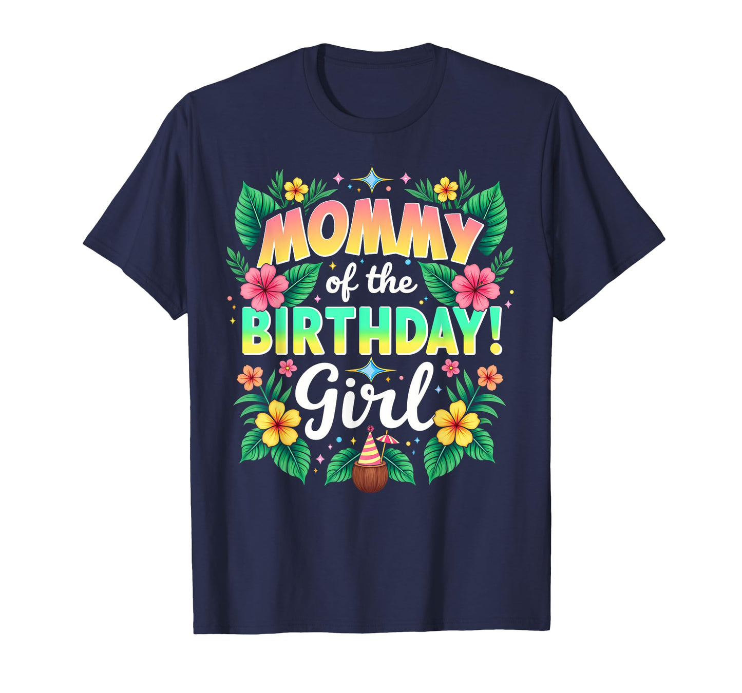Aloha Hawaii Mom Mommy Of The Birthday Girl T-Shirt