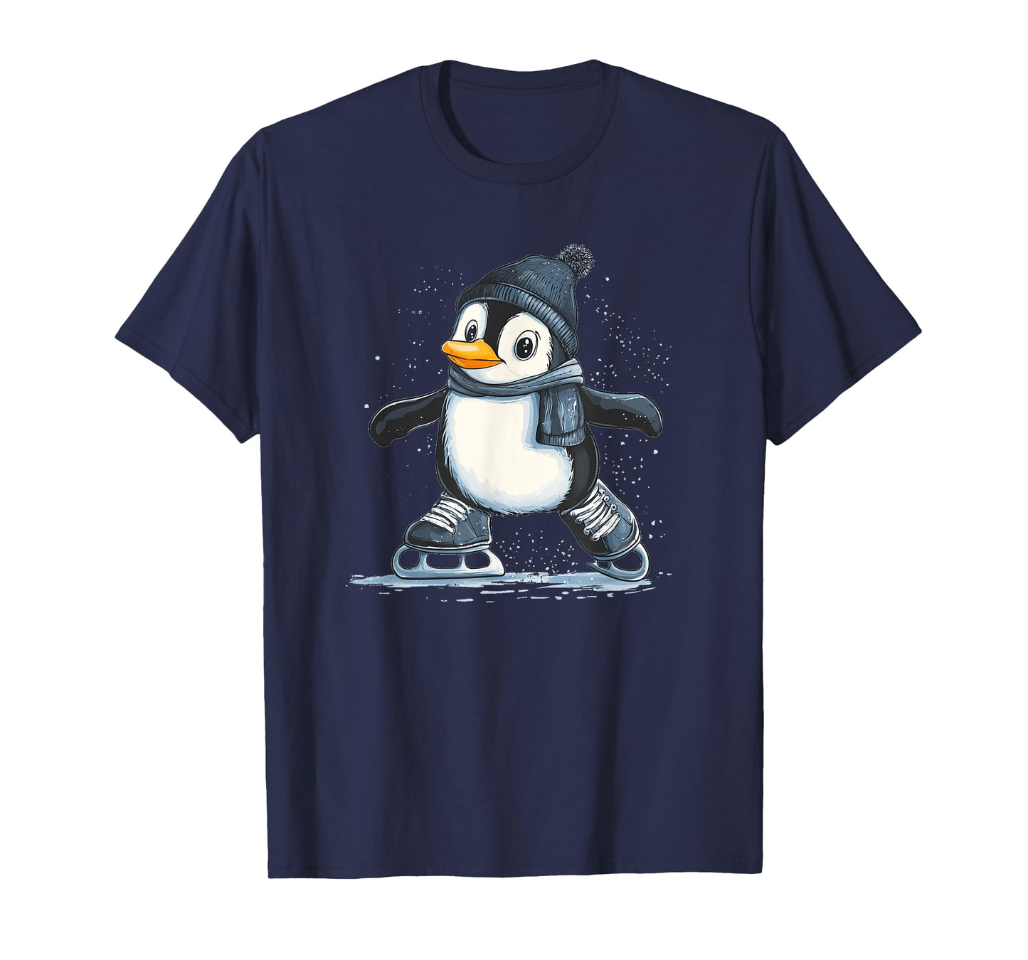 Penguin Skating Style for a Frosty Touch with Skate Shoes T-Shirt