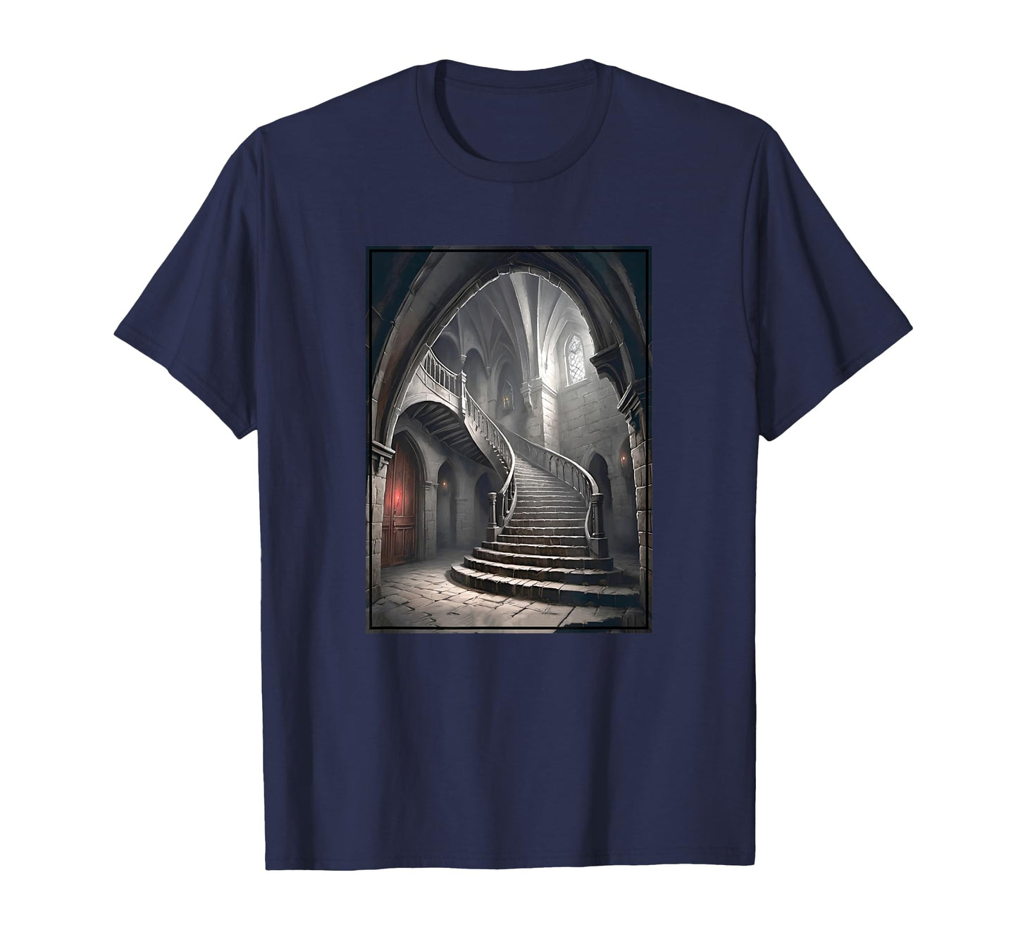 Dracula's Castle Staircase and Architecture T-Shirt
