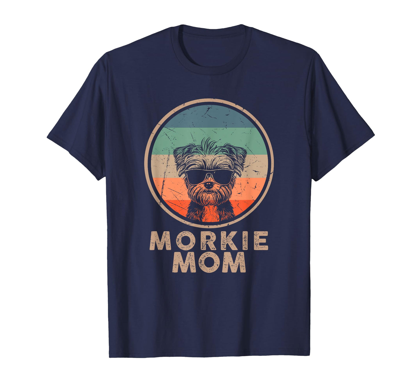 Vintage Morkie Dog Mom Gifts for Women Retro Dog Mom Lover T-Shirt