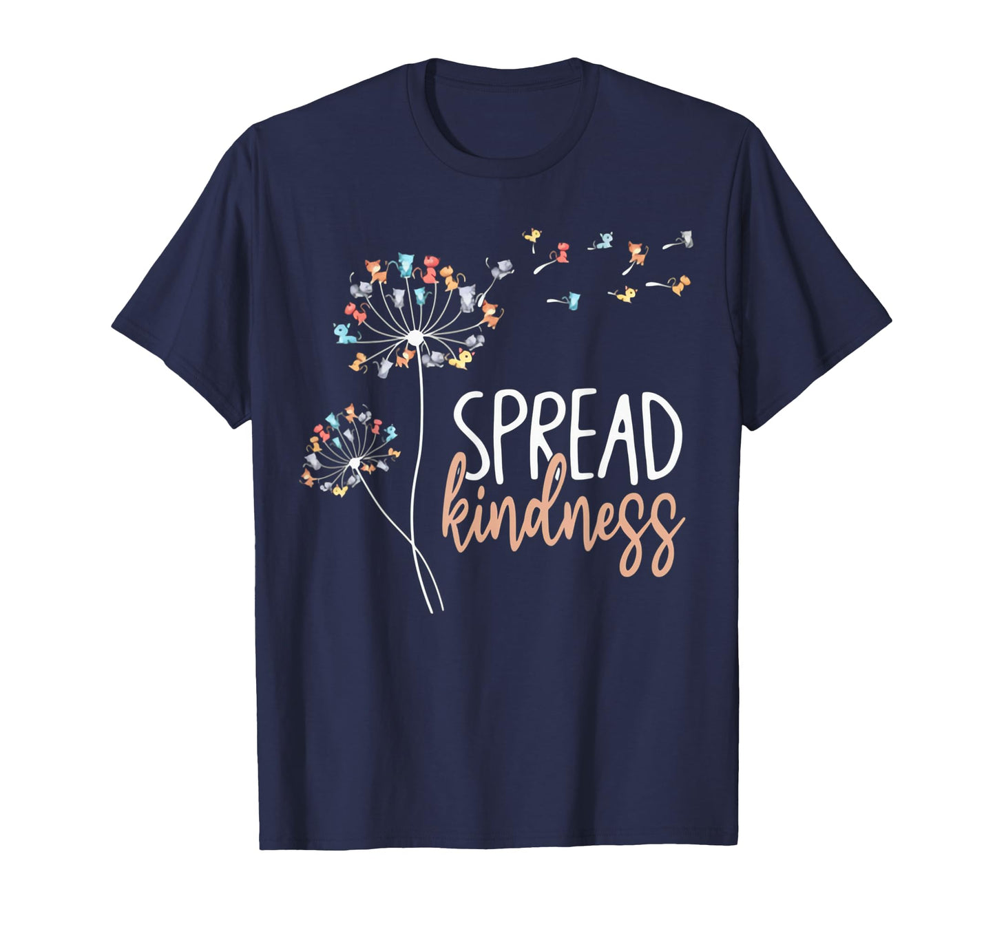 Pretty Cat with Dandelion Flower T-Shirt