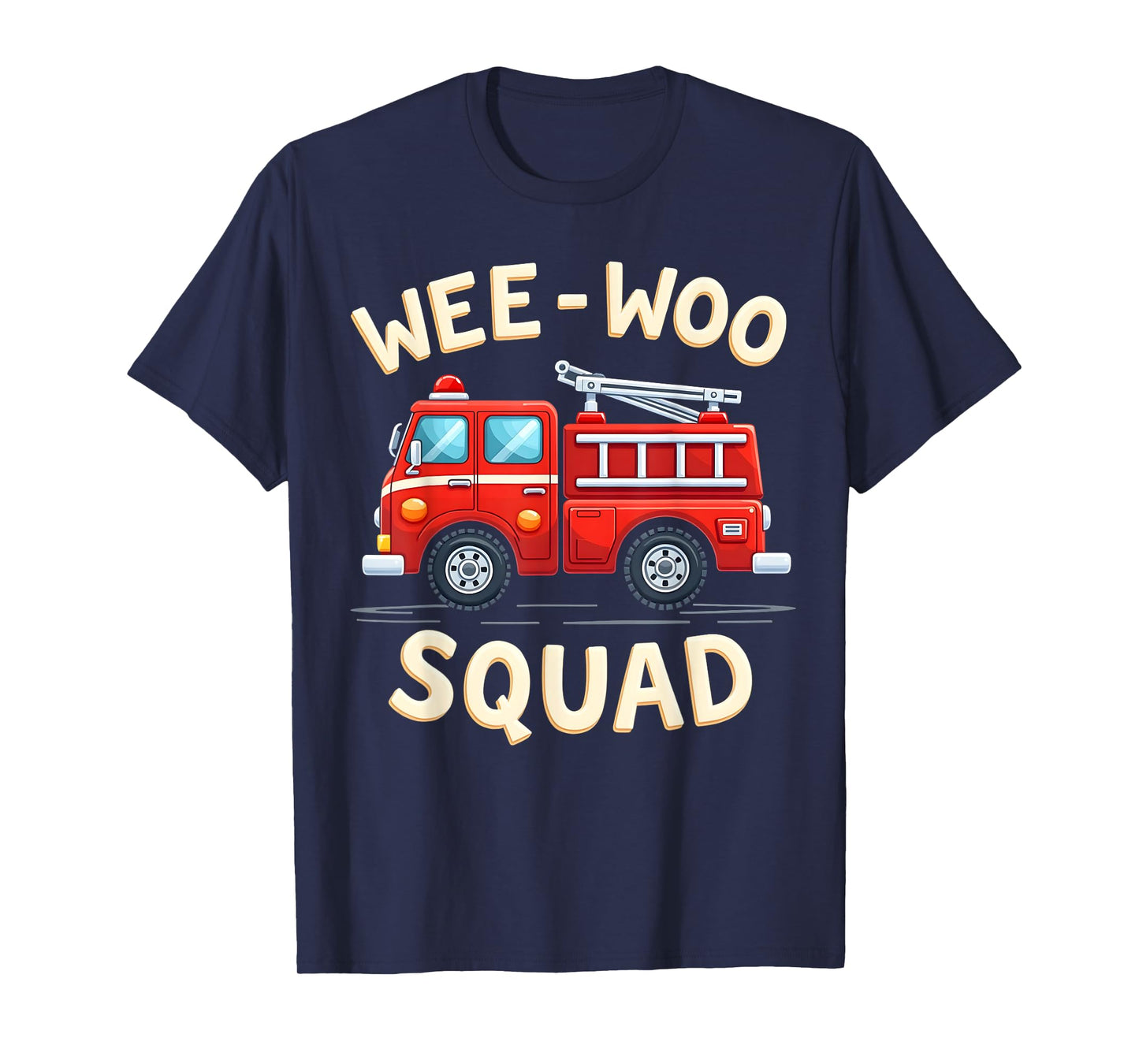 Fire Truck Fireman Boys Funny Firefighter T-Shirt