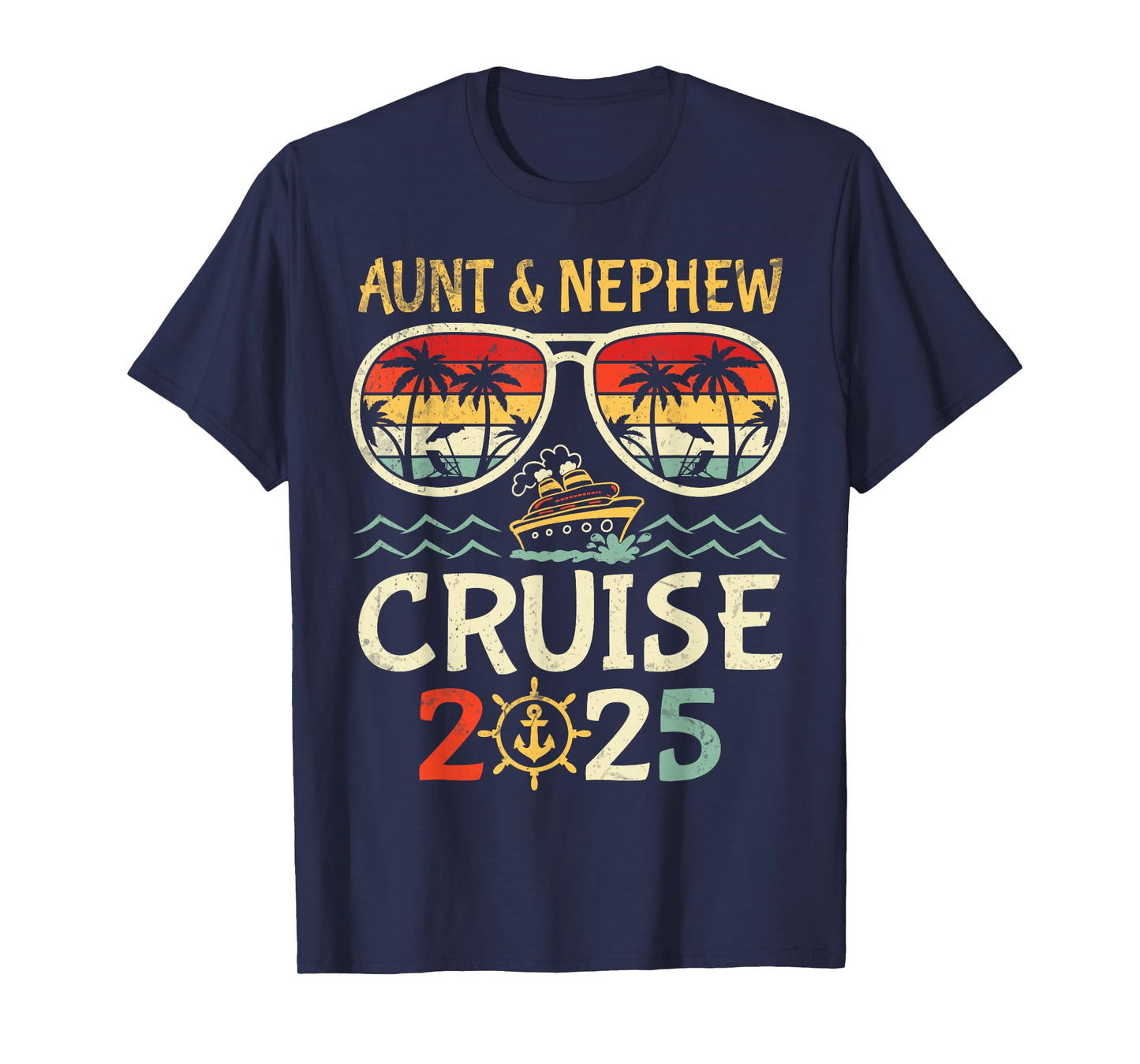 Aunt & Nephew Cruise 2025 Tropical Vacation Cruising Travel T-Shirt