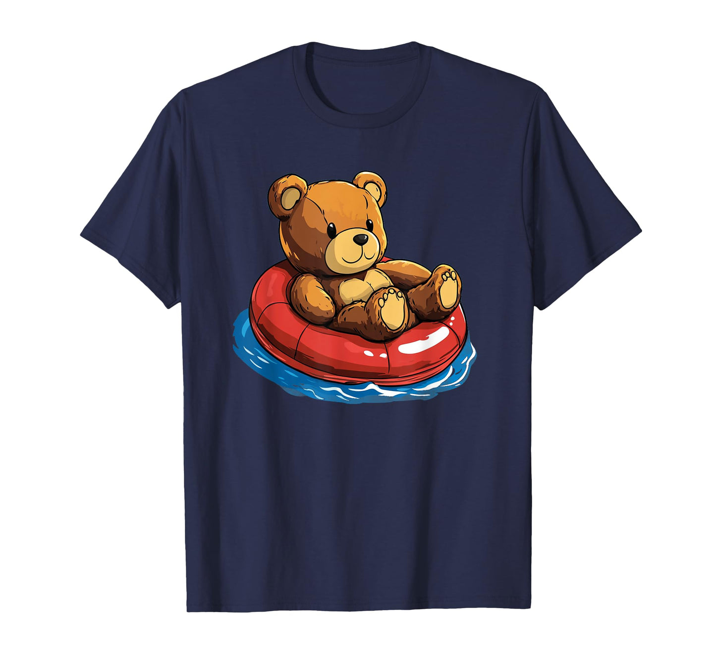 Beach Days Teddy Bear with a Swim Ring T-Shirt