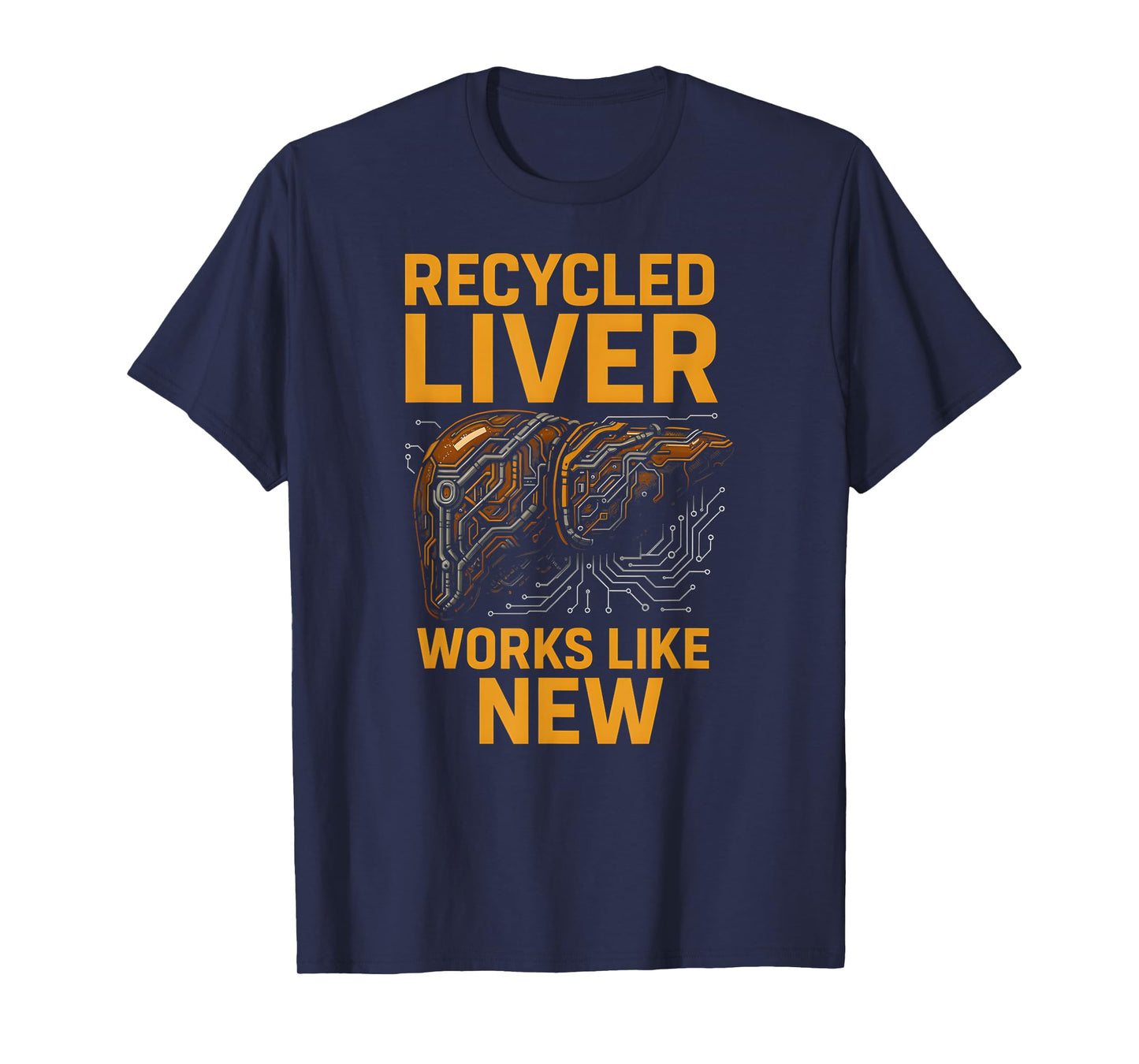 Transplant Recovery Recycled Liver Mens Hospital Patient T-Shirt