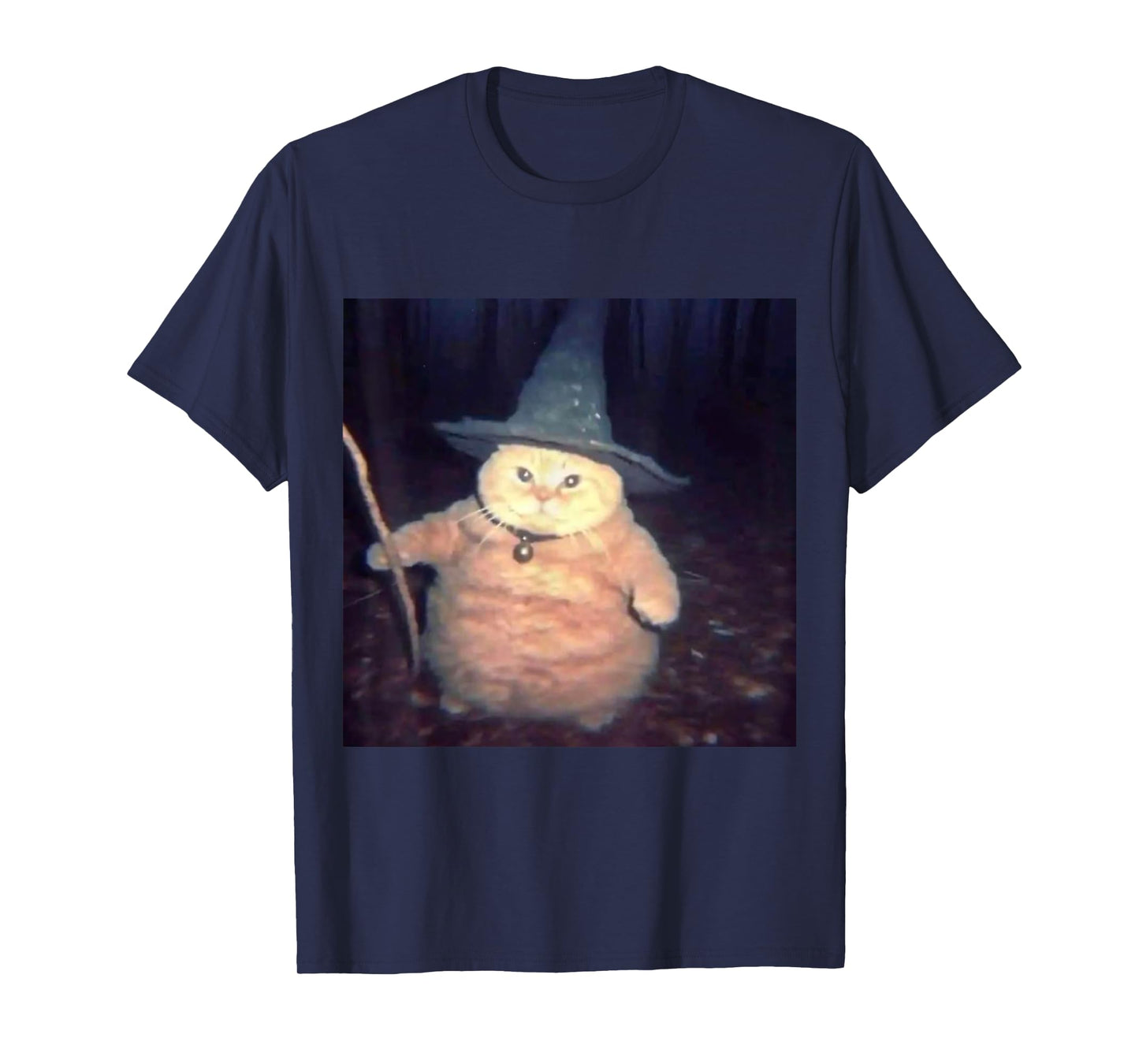 Wizard Cat Weird Funny Halloween Cat Meme T-Shirt