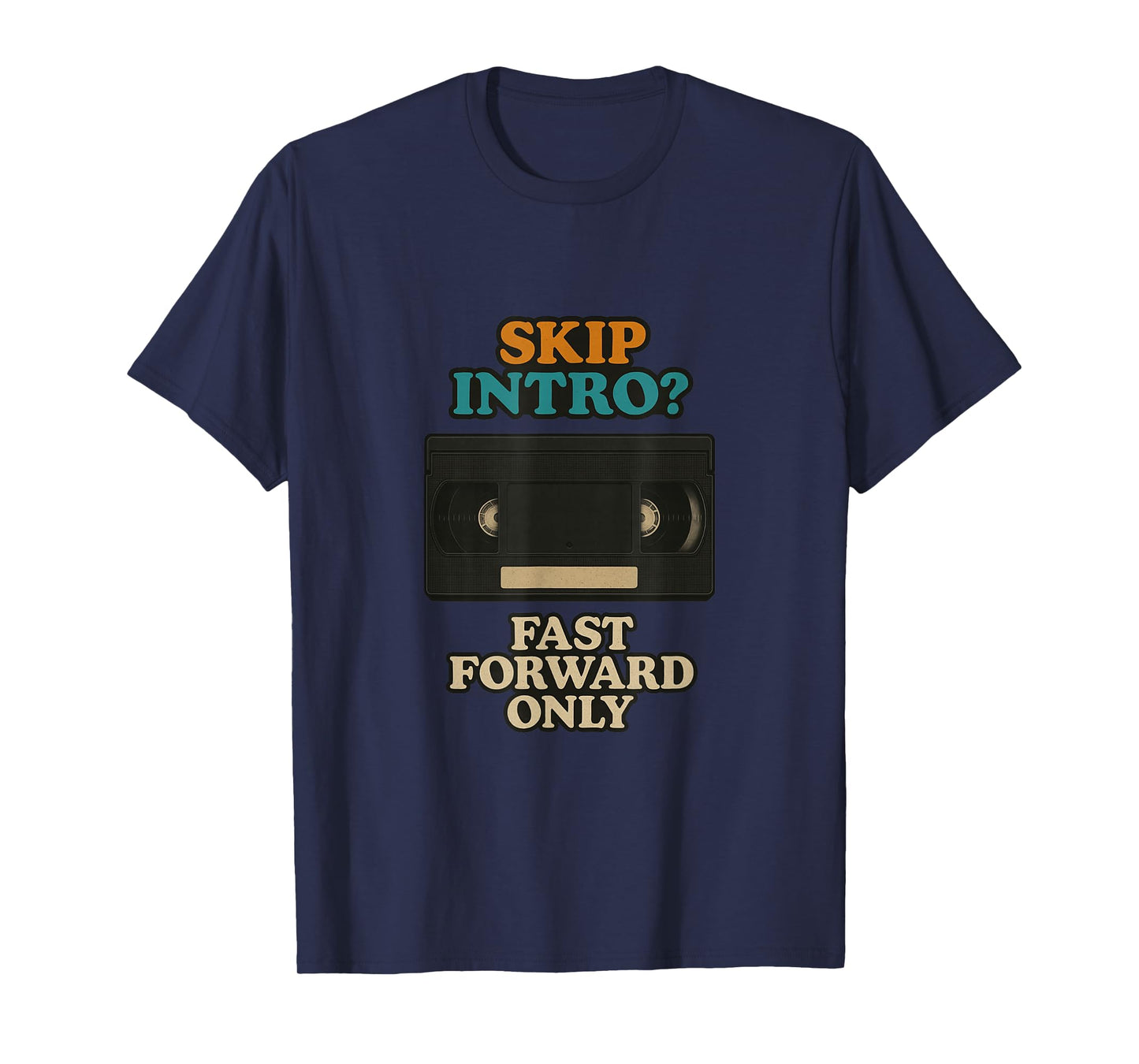 Funny VHS Cassette Analog Retro Throwback Theme T-Shirt