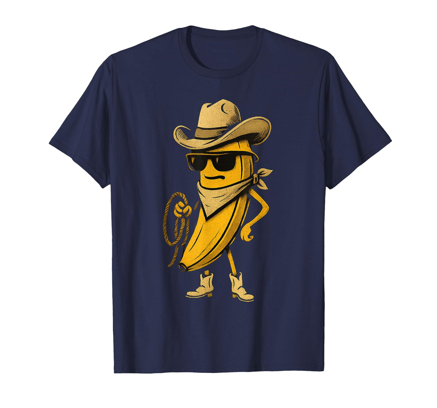 Banana Cowboy Cowgirl Country Western Funny Banana T-Shirt