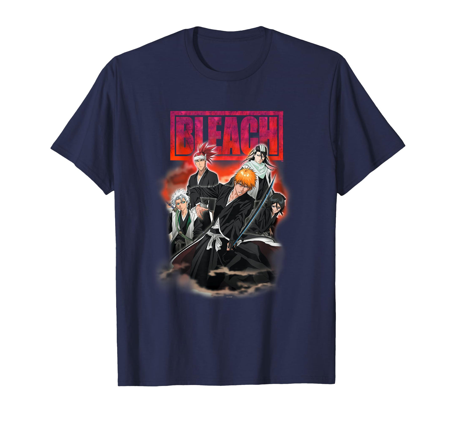 Bleach Portrait Group Smoke Anime T-Shirt