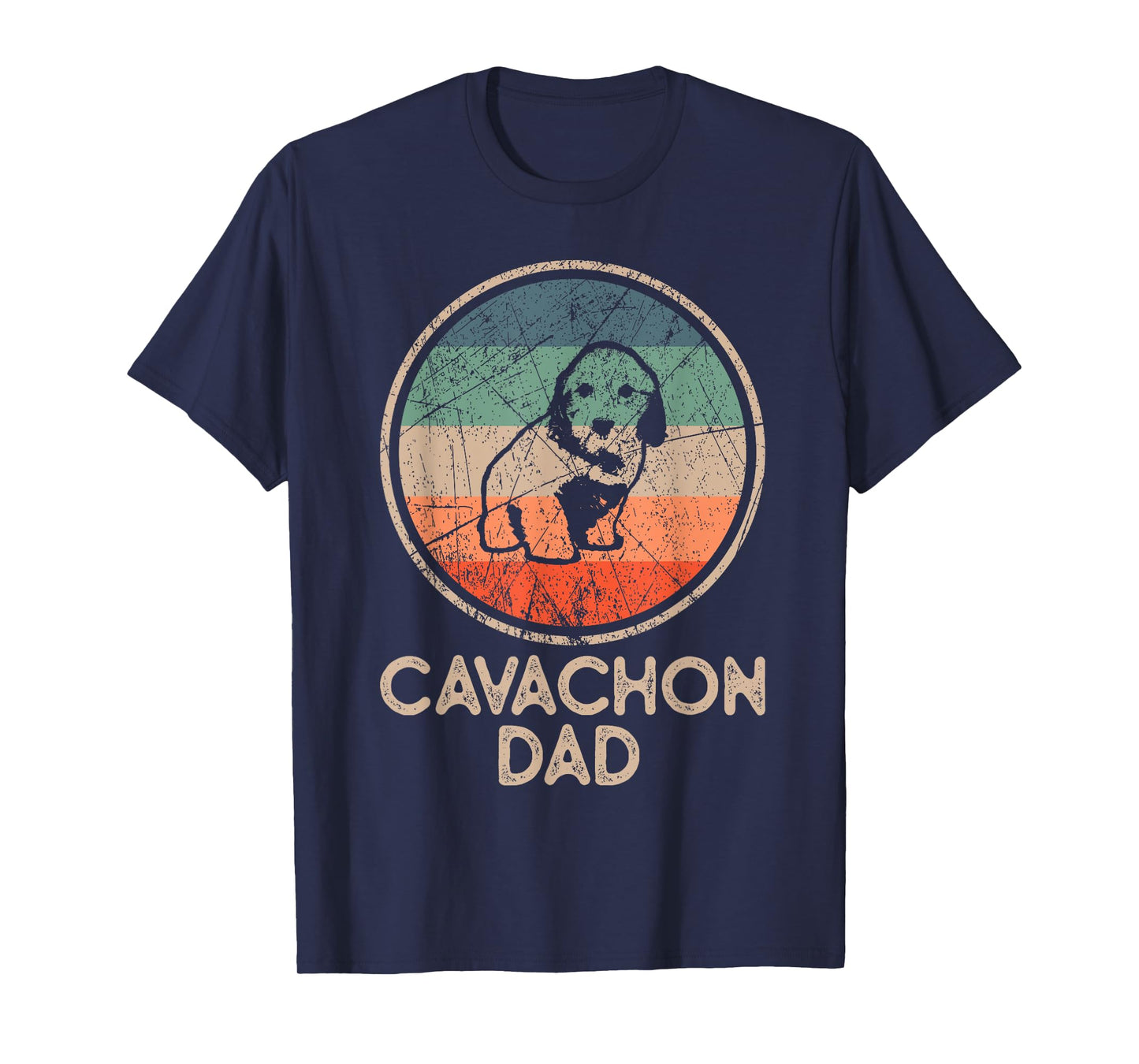 Cavachon Dog - Vintage Cavachon Dad T-Shirt