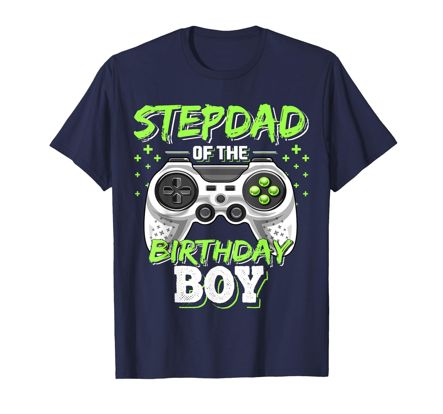Stepdad of Birthday Boy Matching Video Game Birthday Party T-Shirt