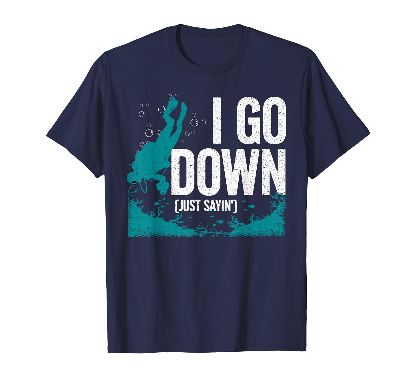 Cute Scuba Diving Design for Men Women Diving Scuba Diver T-Shirt