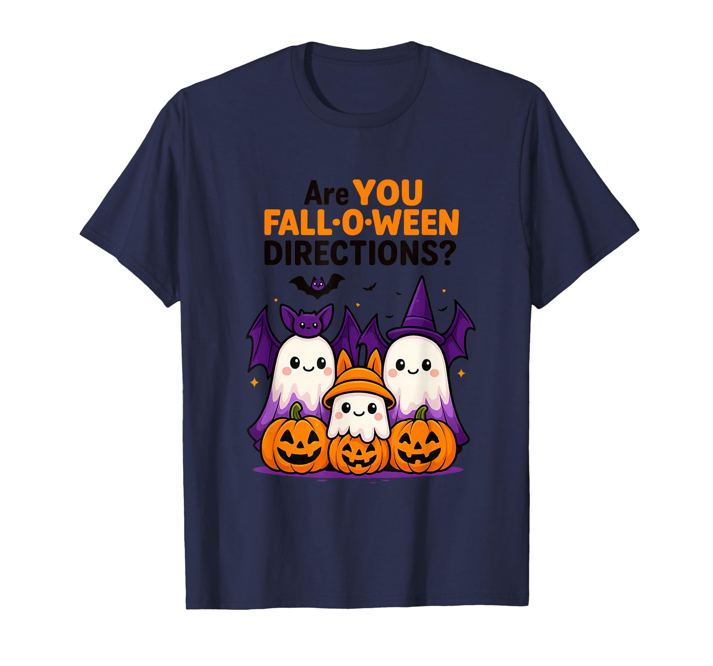 are You Fall-O-Ween Directions Funny Teacher Ghost Tee T-Shirt
