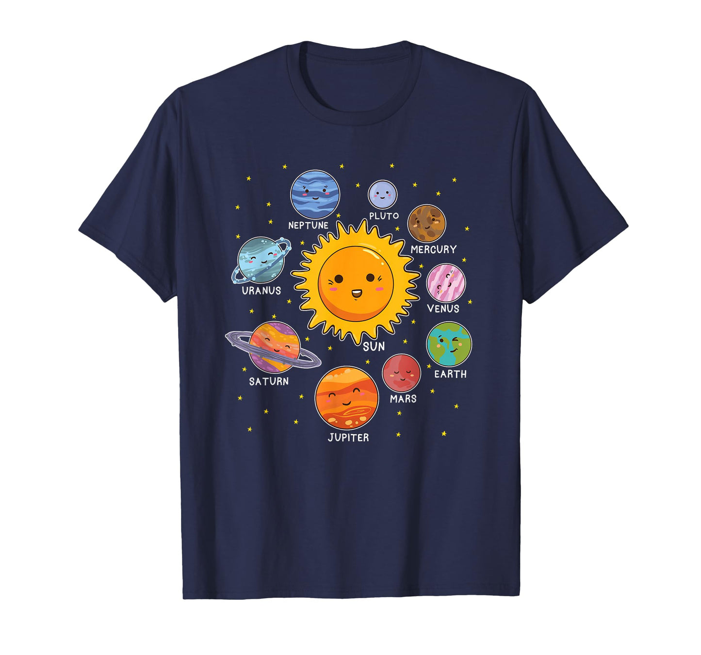 Solar System Planet Space Planets Boys Girls Toddlers T-Shirt