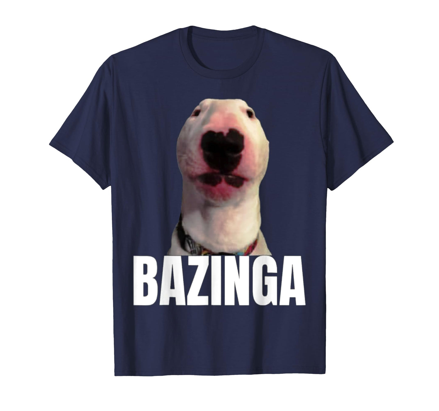 Bazinga Dog Cringe Meme T-Shirt
