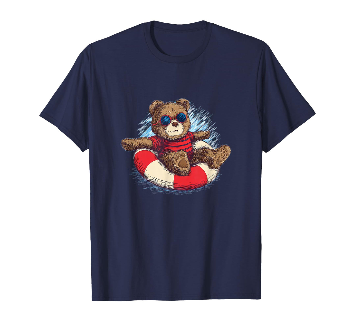 Beach Teddy Bear in Ring for Pool Party Lovers T-Shirt