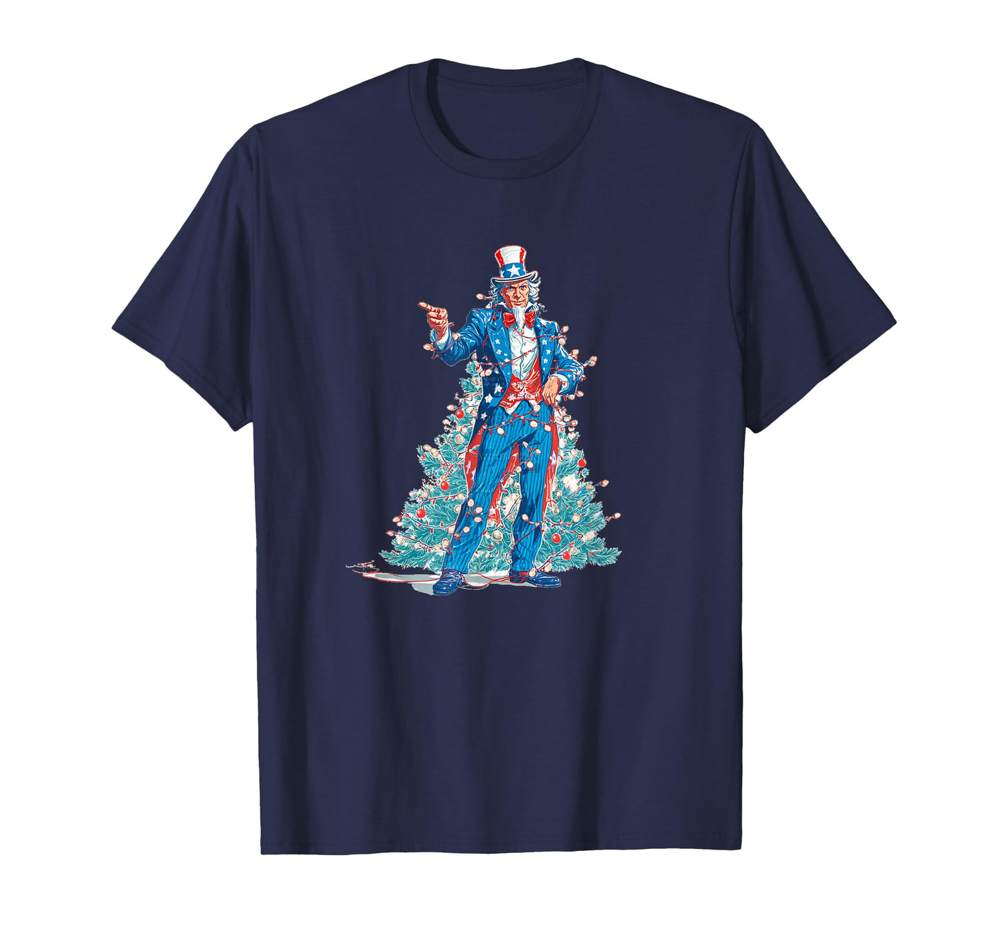 Festive and Patriotic Christmas Look with US Sam T-Shirt