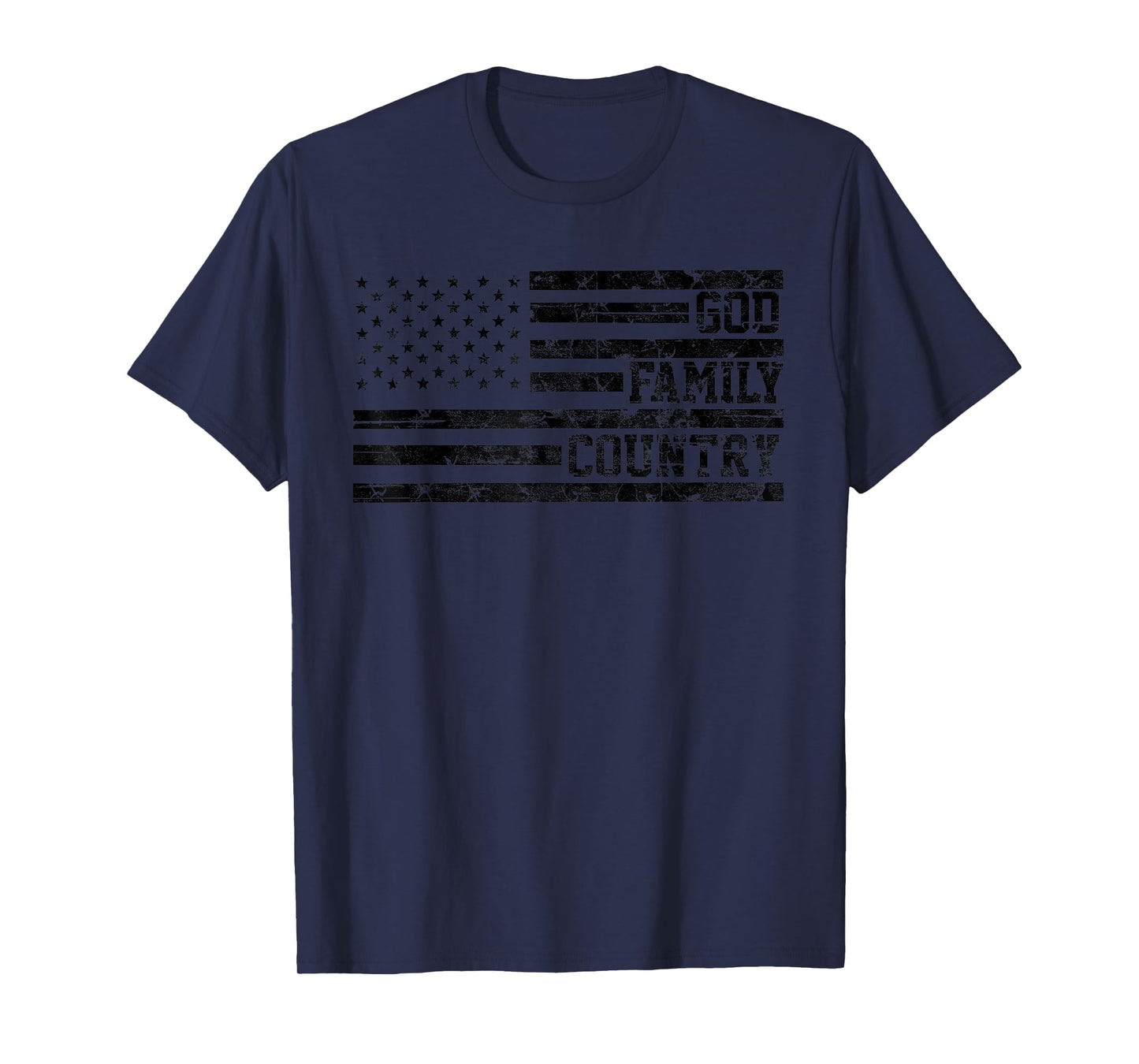 God Family Country Conservative Faith American Pride USA T-Shirt
