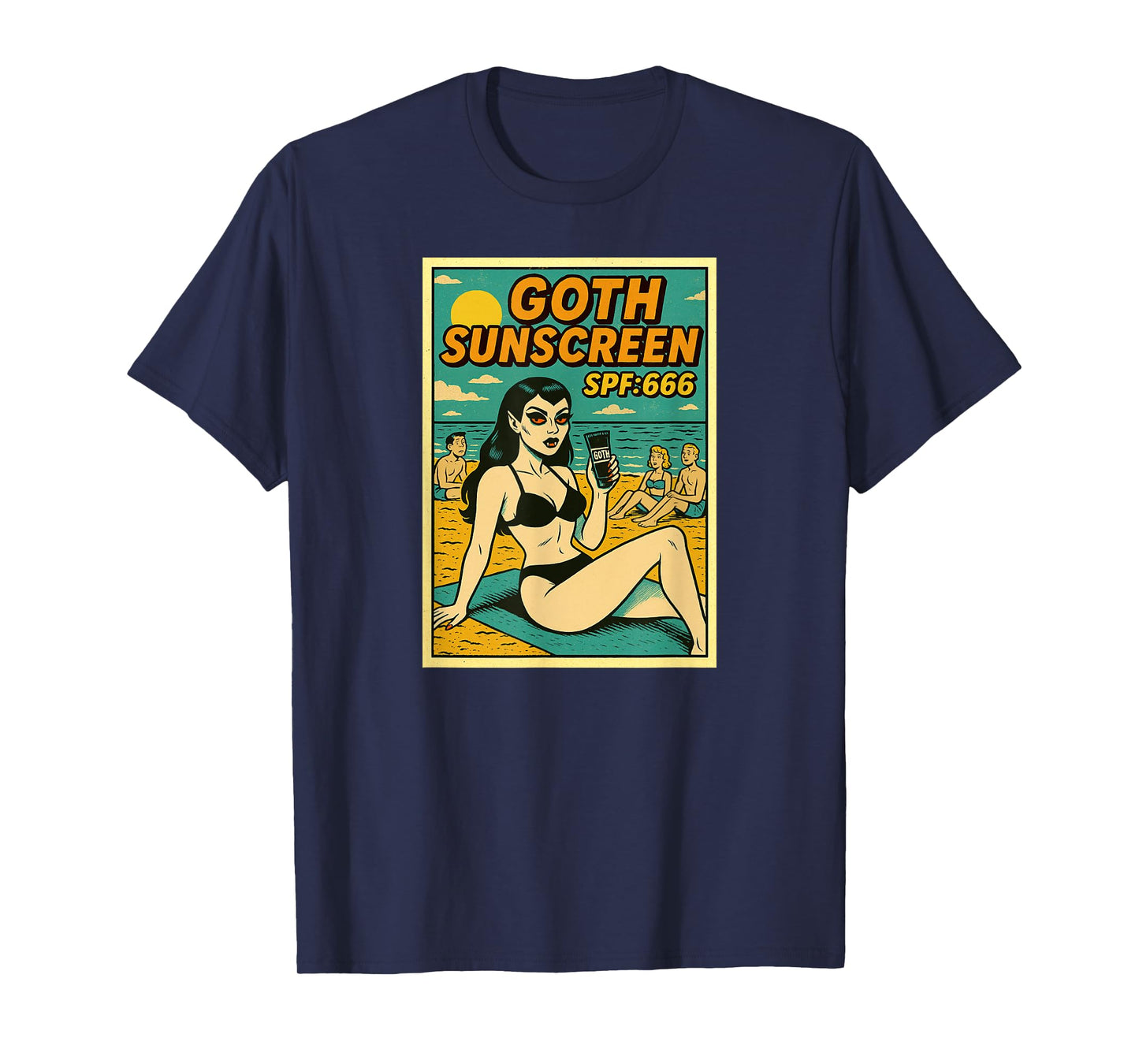 Vampire Goth Summer Sunscreen SPF 666 T-Shirt