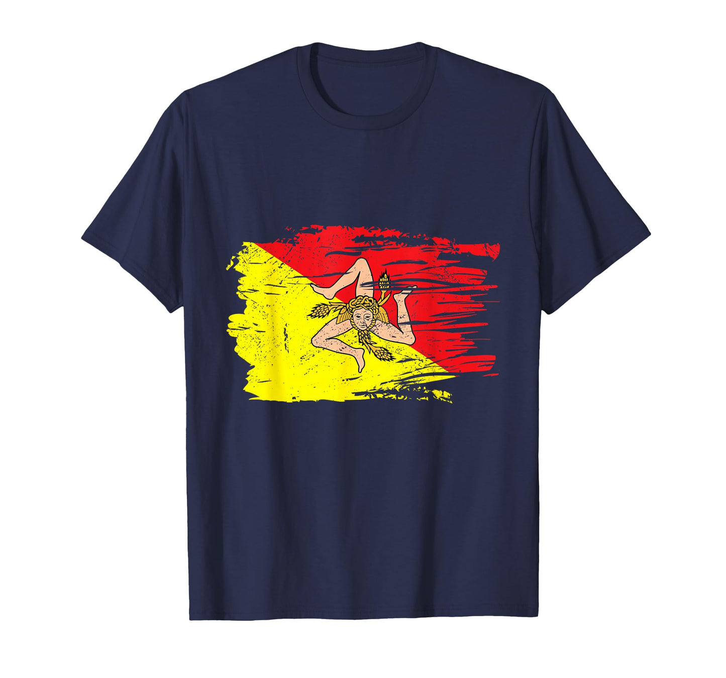 Sicilia Flag Sicily Palermo Italy T-Shirt